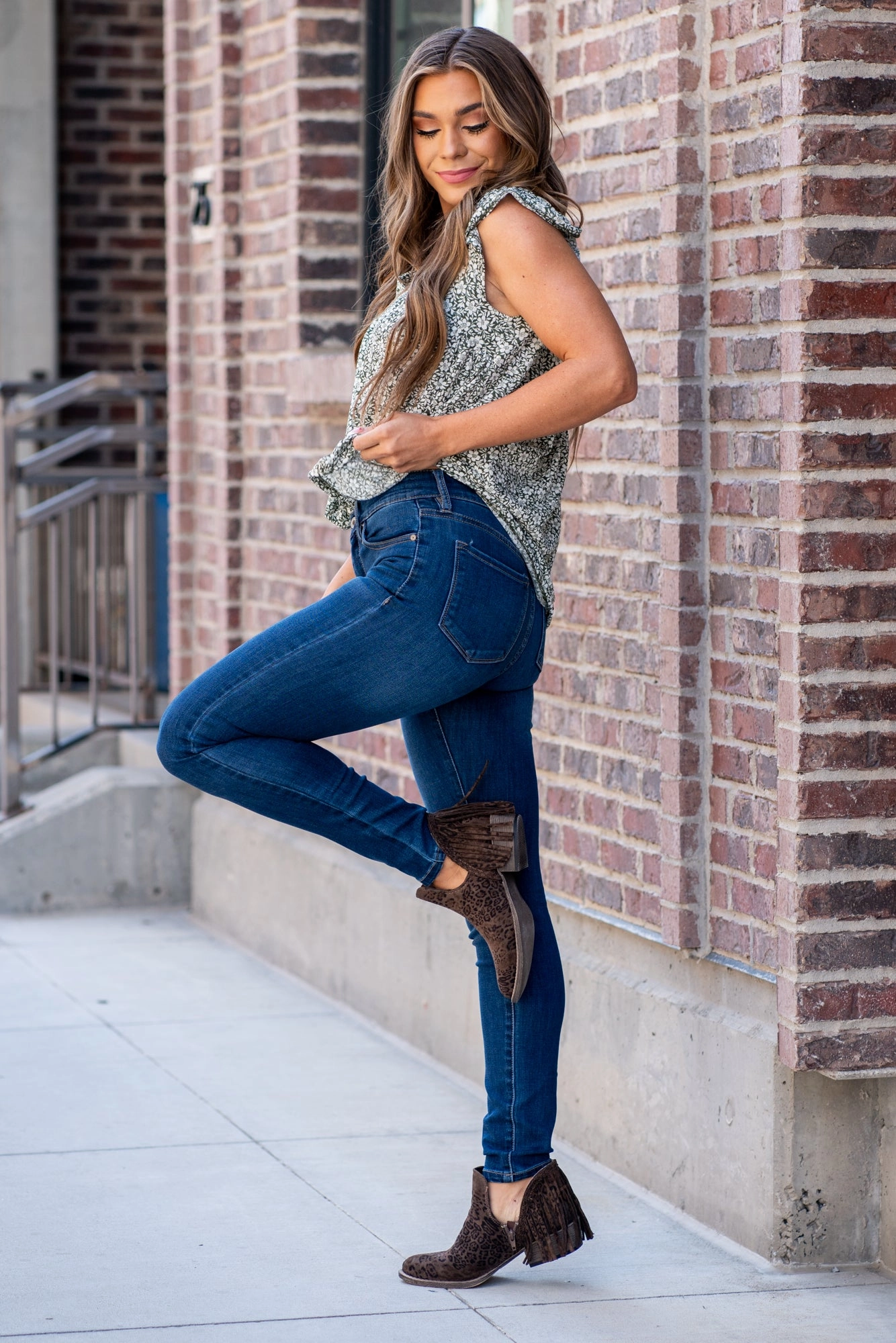 Brooke High Rise Skinny Minimalist Adult Fashion