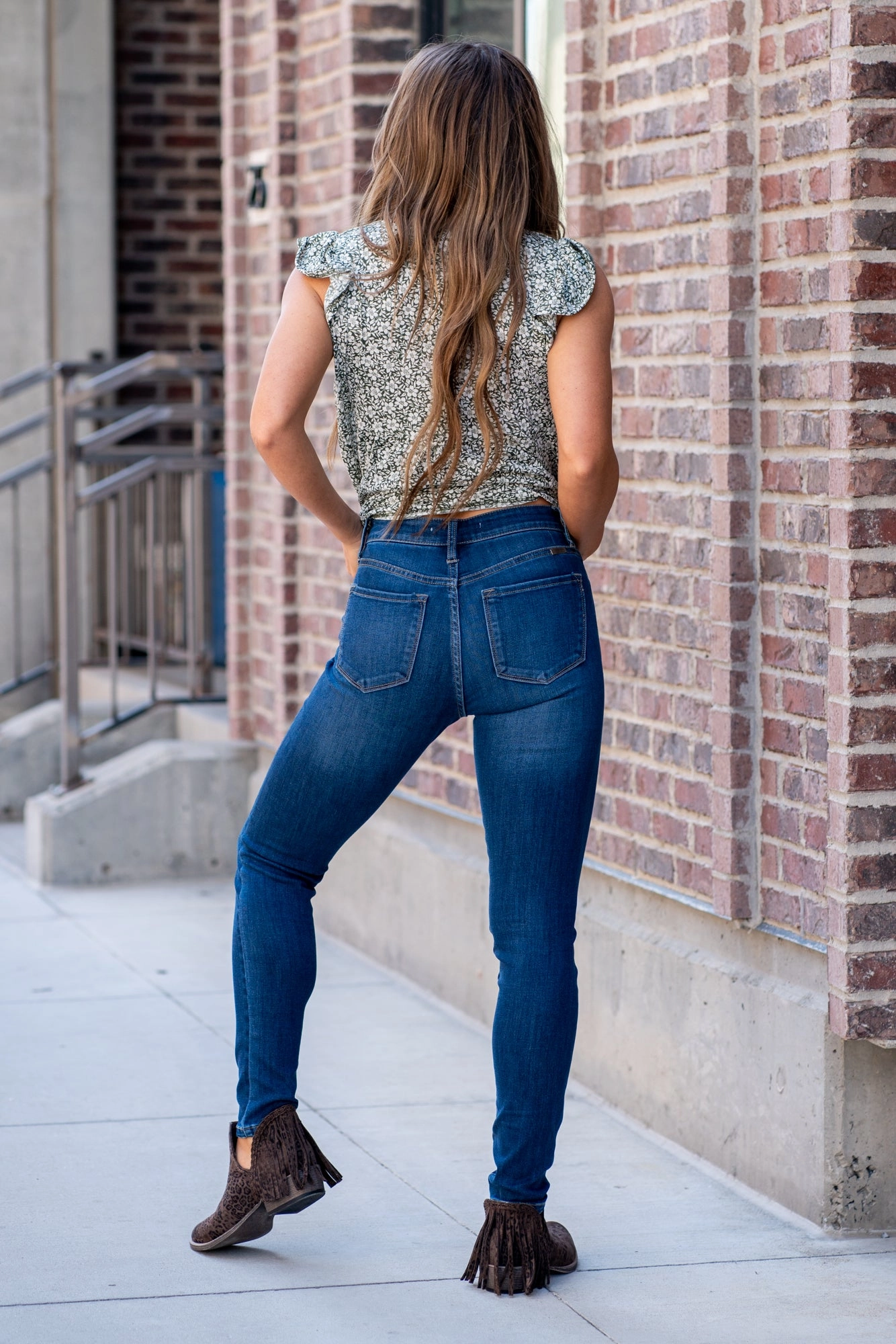 Brooke High Rise Skinny Trend Setter Smart Casual Classic Wear