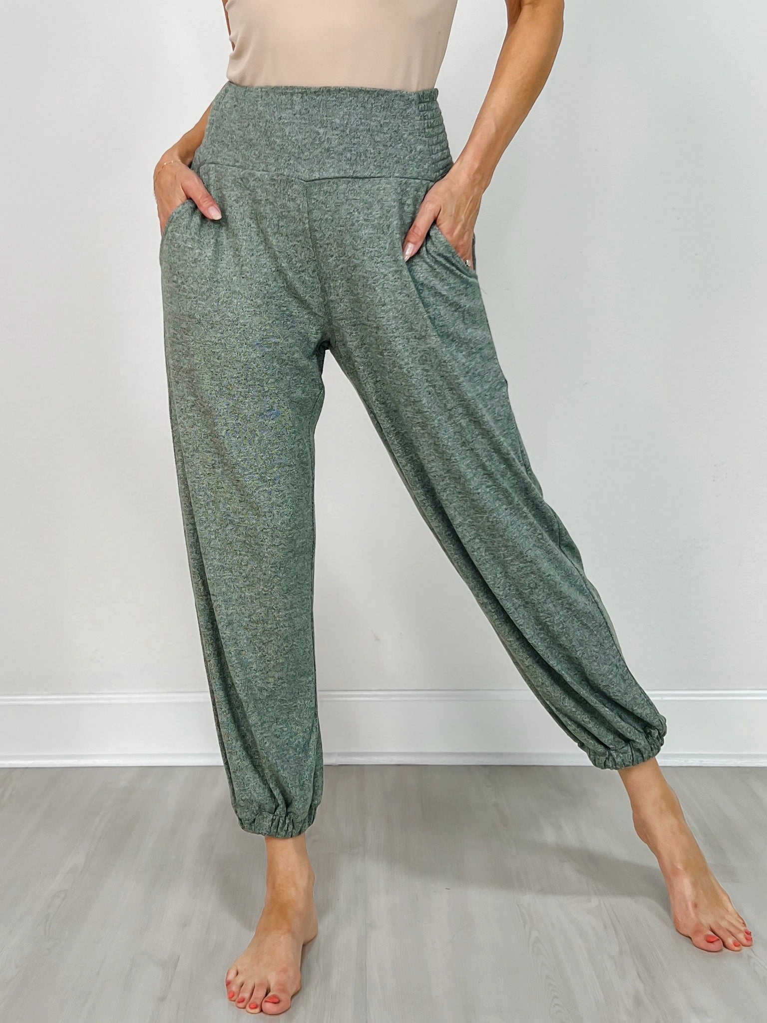 Brushed Hacci Lounge Jogger Fashion Lover Versatile Elegant Adult Fashion