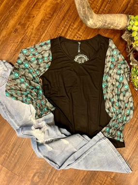 Contrast Stitch Buckle Up Buttercup Top