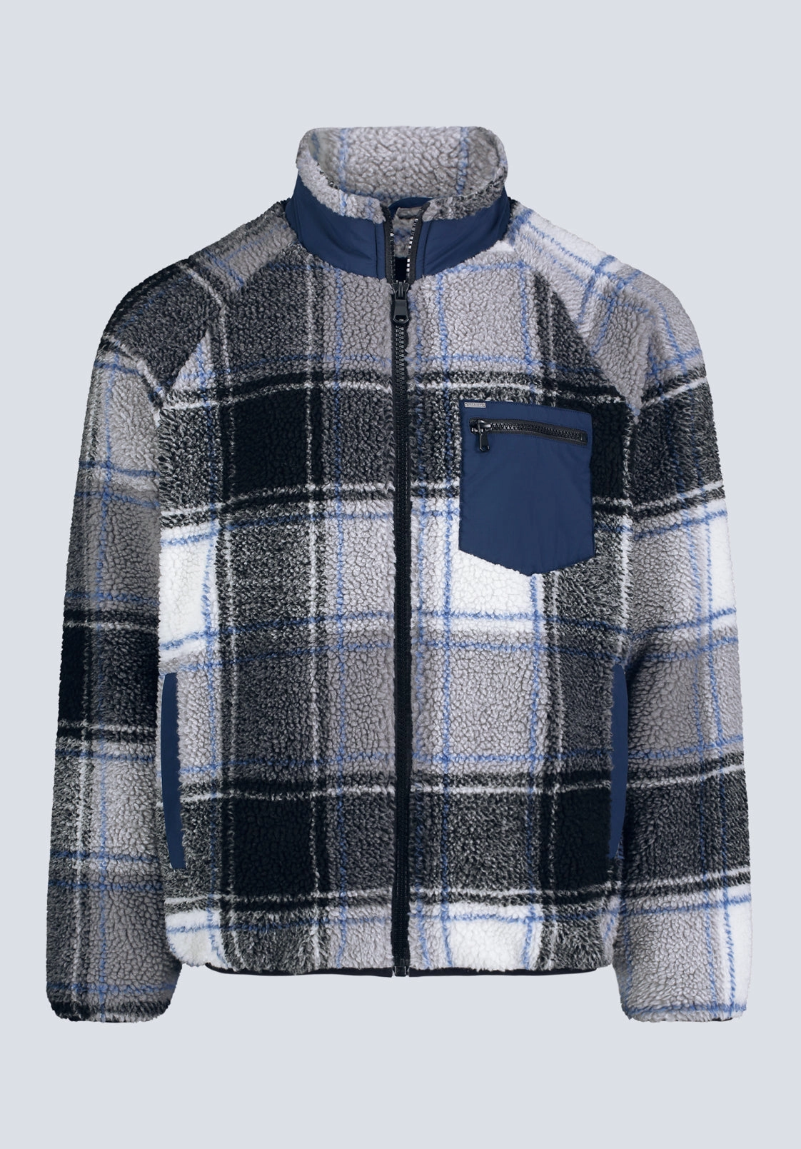 Jaik Men's Sherpa Bomber Jacket, Midnight Blue - BM24490 Abrasion Resistant Edges