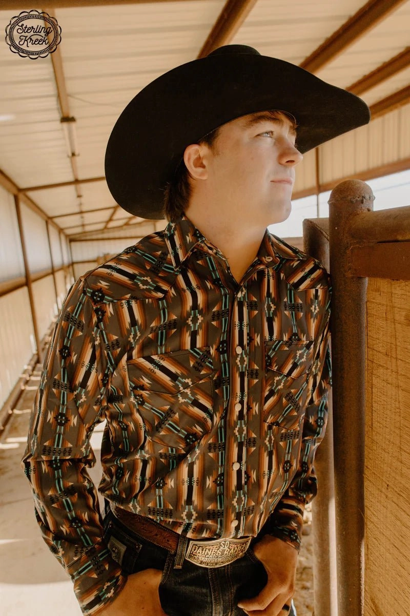 Mens Buffalo Bill Button Up Wear Resistant Fabric