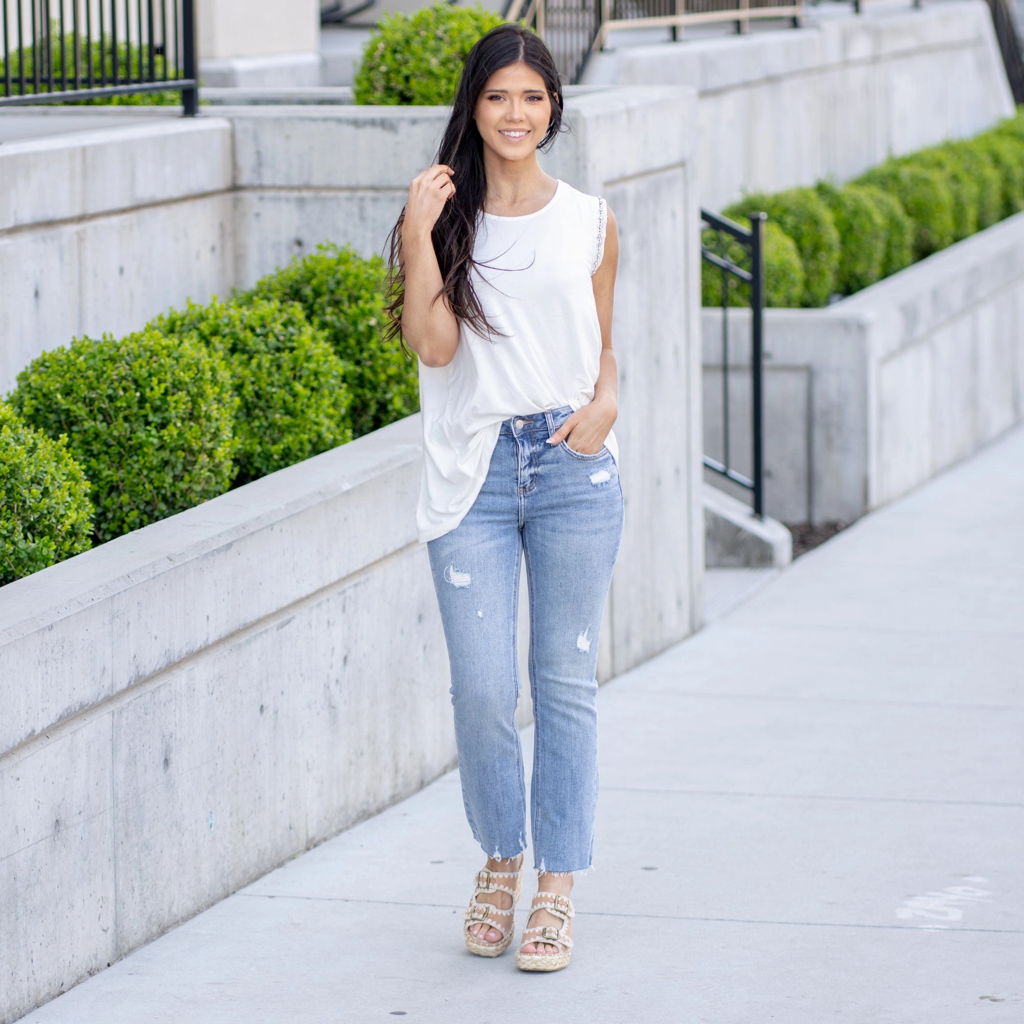 Cali Kiss High Rise Kick Flare Regular & Plus Sizes Weekend Getaway Trend Setter Smooth Minimalist