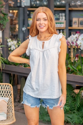 Candace Ruffle Sleeve Top Trendy Daywear