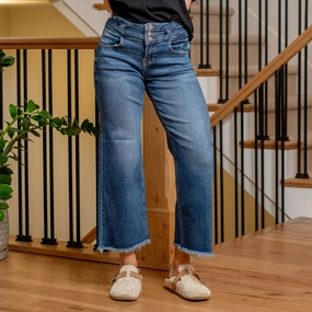 Sweet Serenade High Rise Cropped Wide Leg Regular & Plus Sizes City Walk Bold Look Core Item