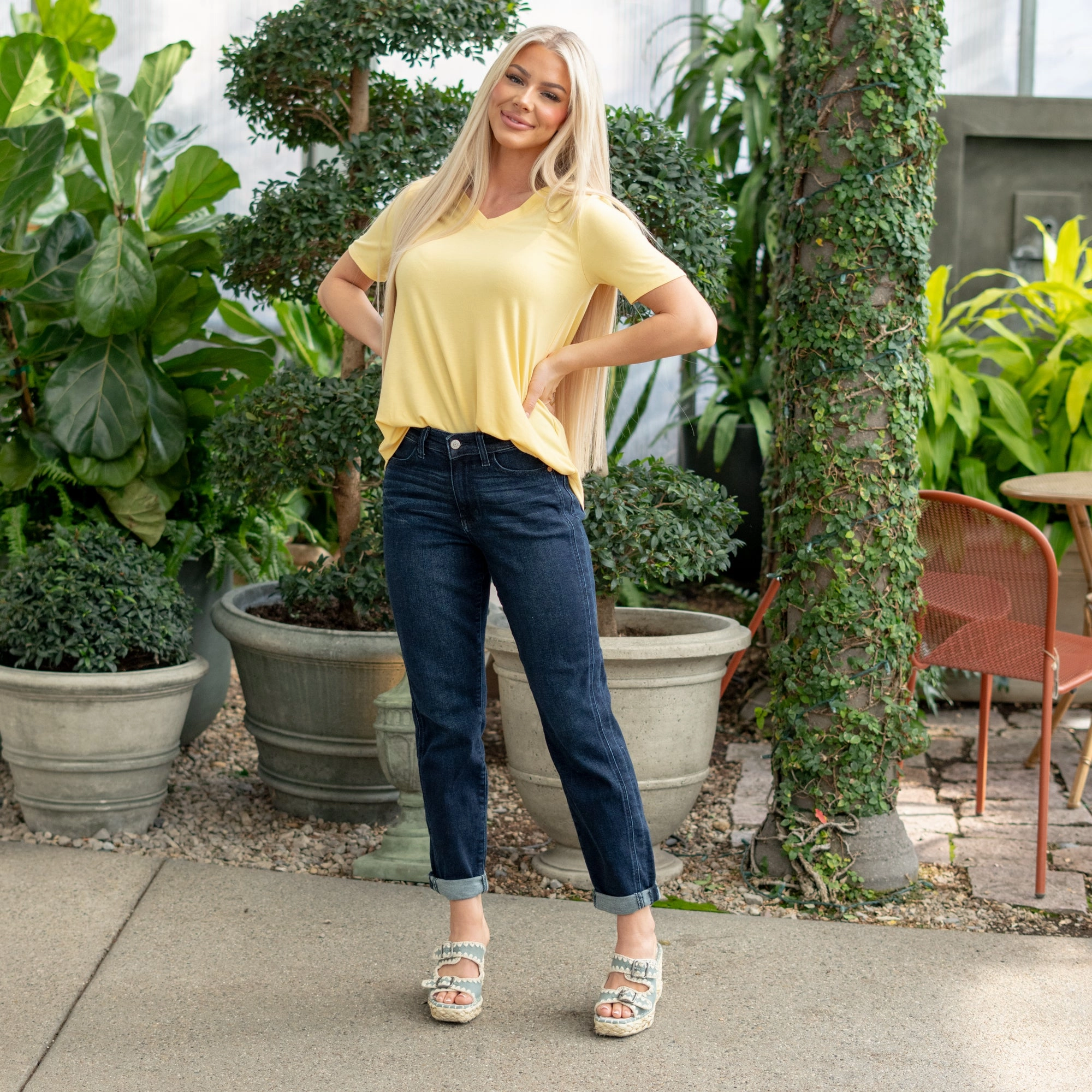 Daily Fashion City Walk Smooth Saltwater High Rise Boyfriend Regular & Plus Sizes