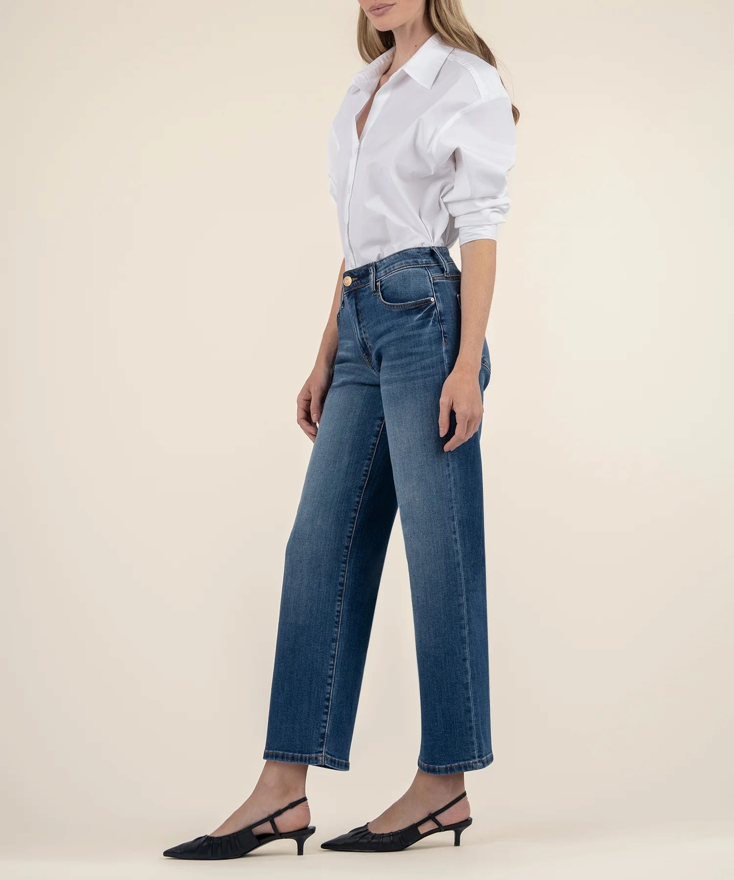 Modern Design Trend Setter Vintage Lover Charlotte High Rise Wide Leg Jean - Healthy