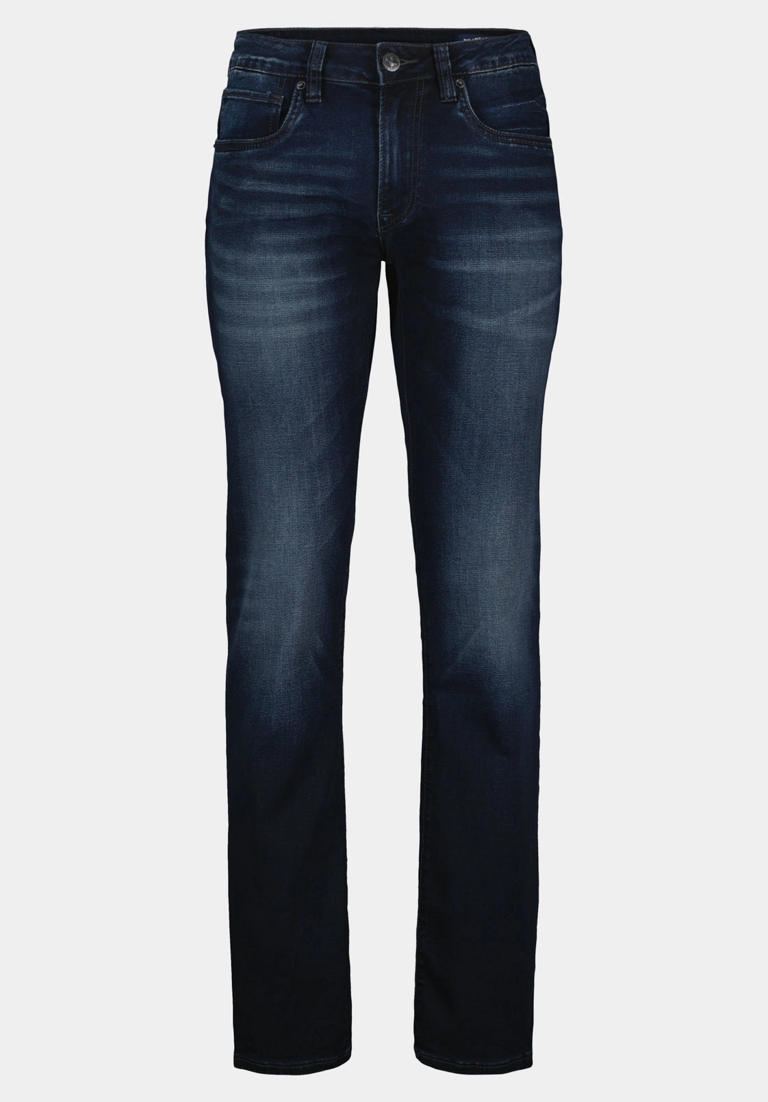 Straight Six Men's Jeans in Authentic and Deep Indigo - BM20457 Cropped length Classic Five Pocket Design