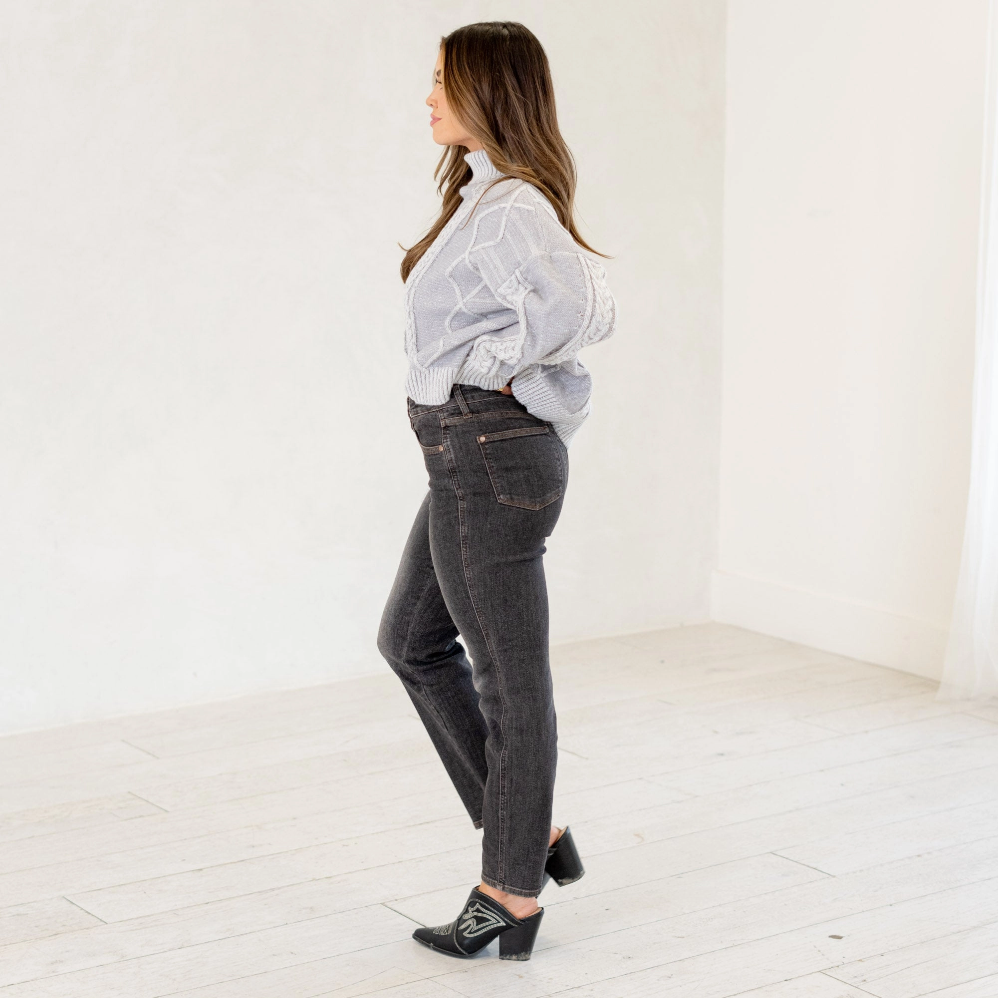 Meadow Breeze Tummy Control Top Mid Rise Slim Fit Regular & Plus Sizes Home Comfort Autumn Days Elegant