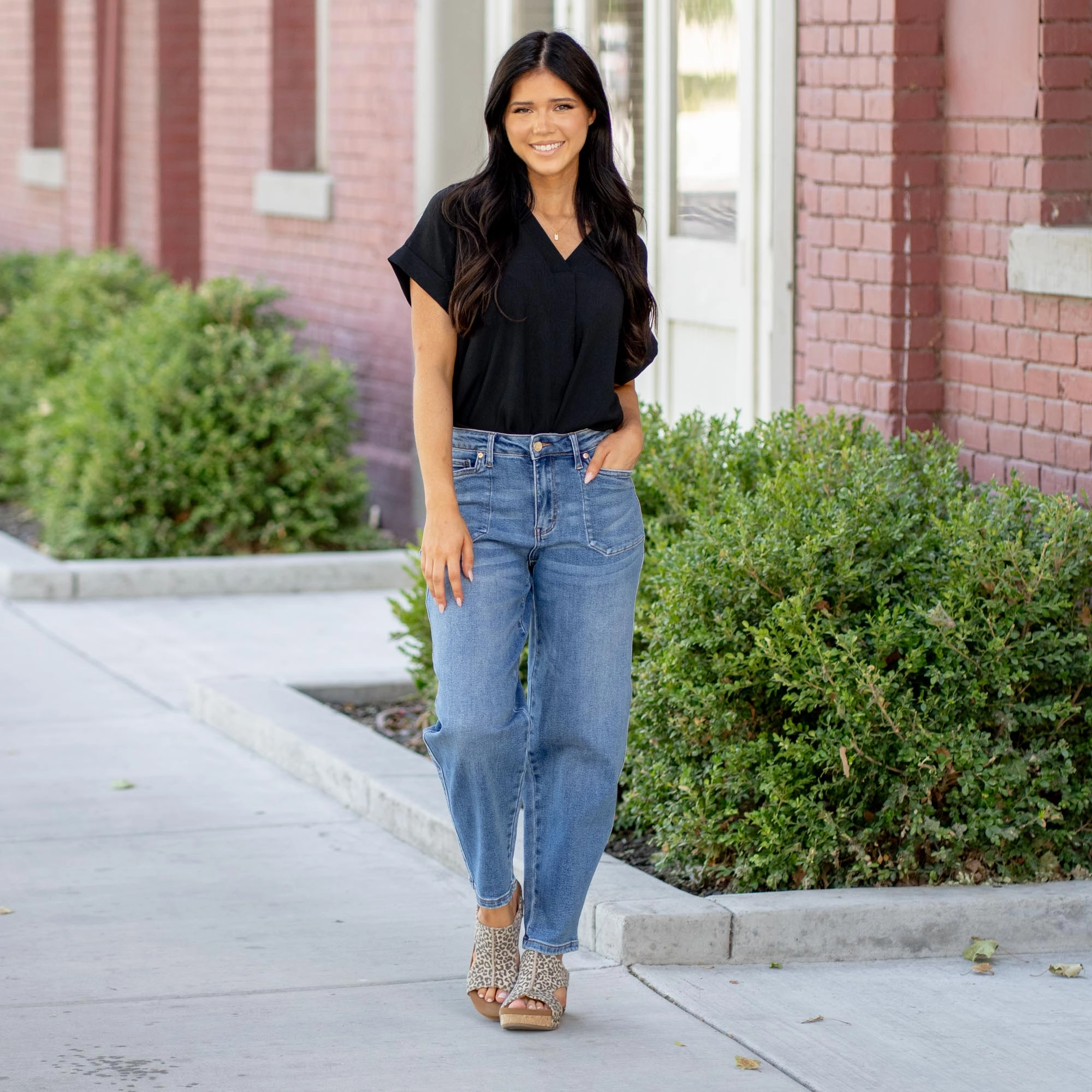 Cloud Soft High Waist Barrel Fit Regular & Plus Sizes Smart Casual Athlete Fit