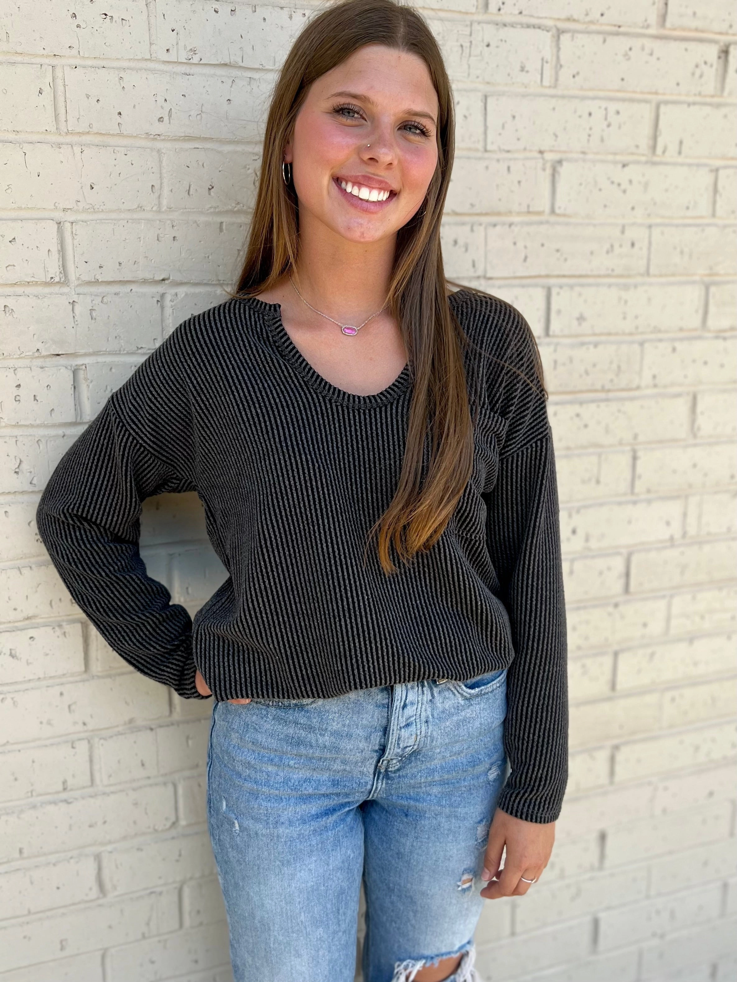 Coffee Black Sweater* Minimalist Design