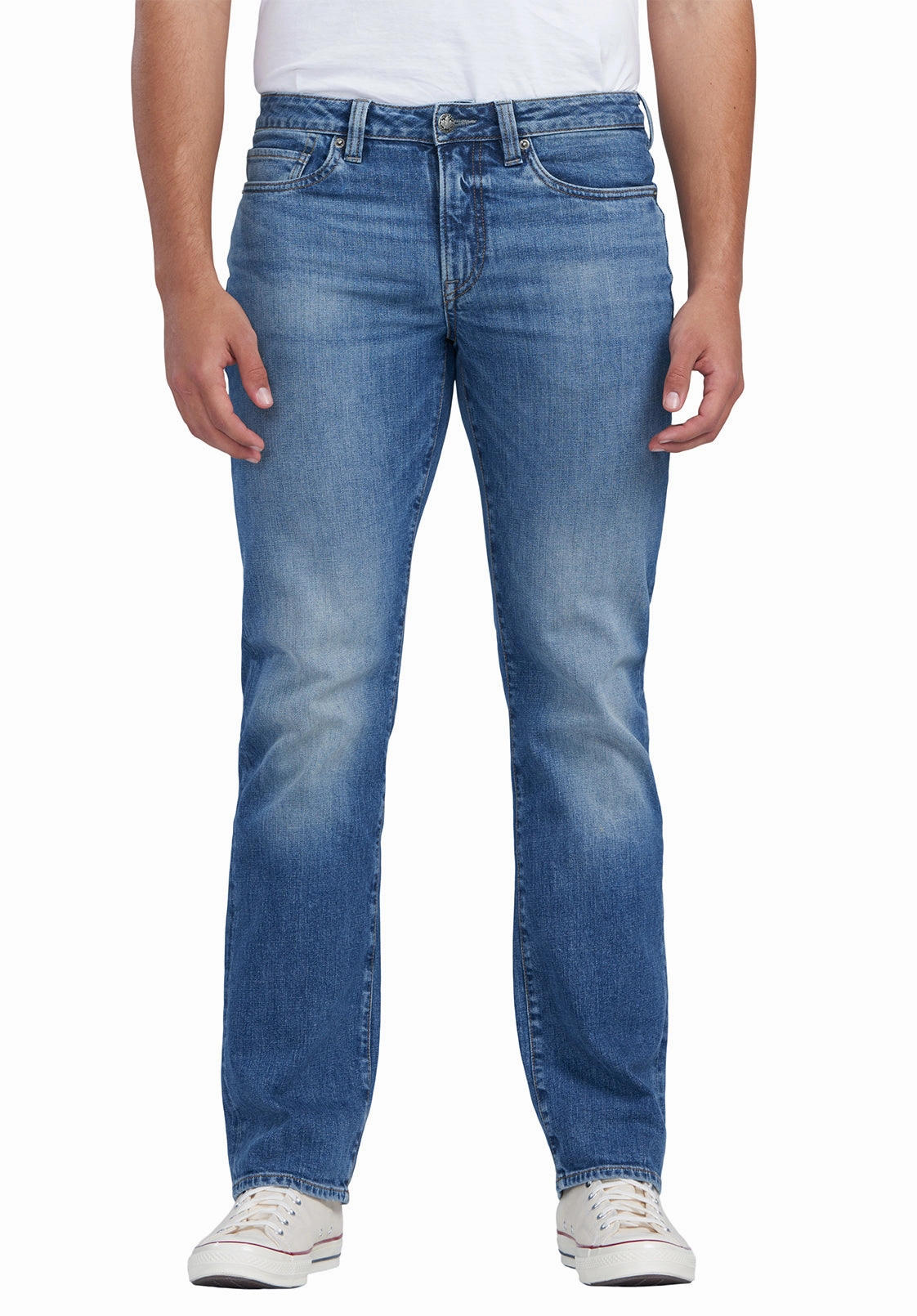 Lightwear Option Relaxed Straight Driven Crinkled and Sanded Jeans - BM22829