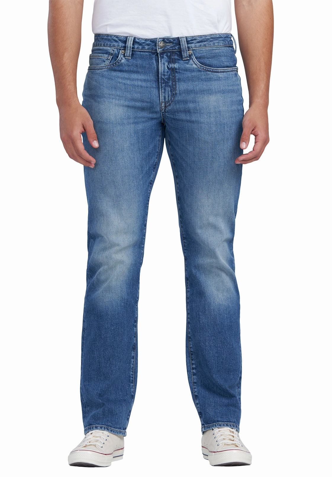 Everyday Confidence Relaxed Straight Driven Crinkled and Sanded Jeans - BM22829