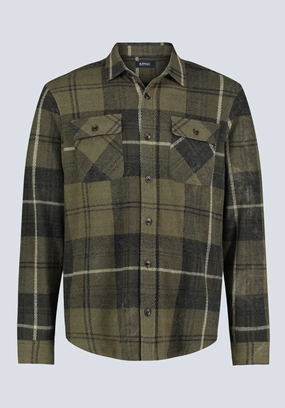 Smart Appearance Samme Men's Plaid Blanket Shirt, Fern Green - BM24461