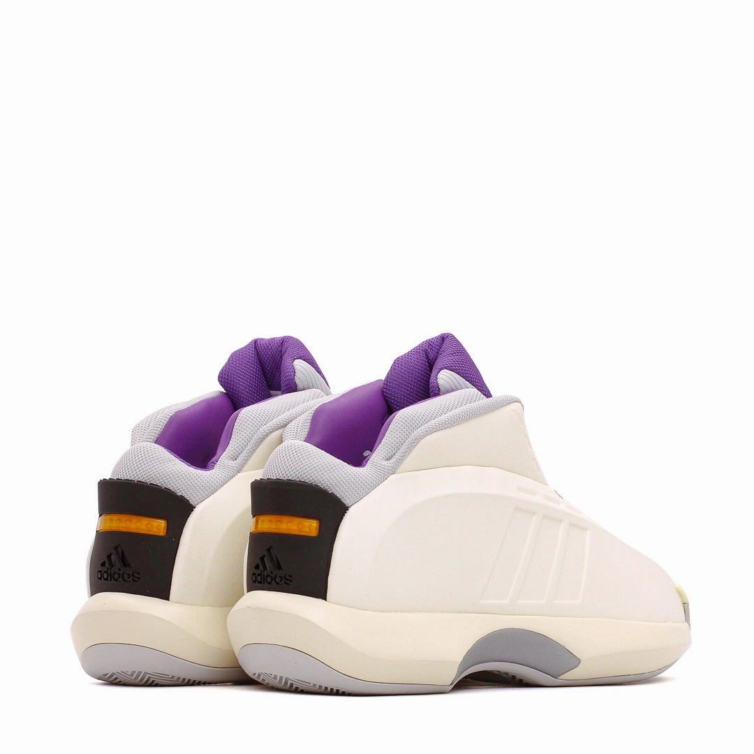Adidas Basketball Men Crazy 1 Ivory Collegiate Purple IG3735 Ventilated Footbed Design