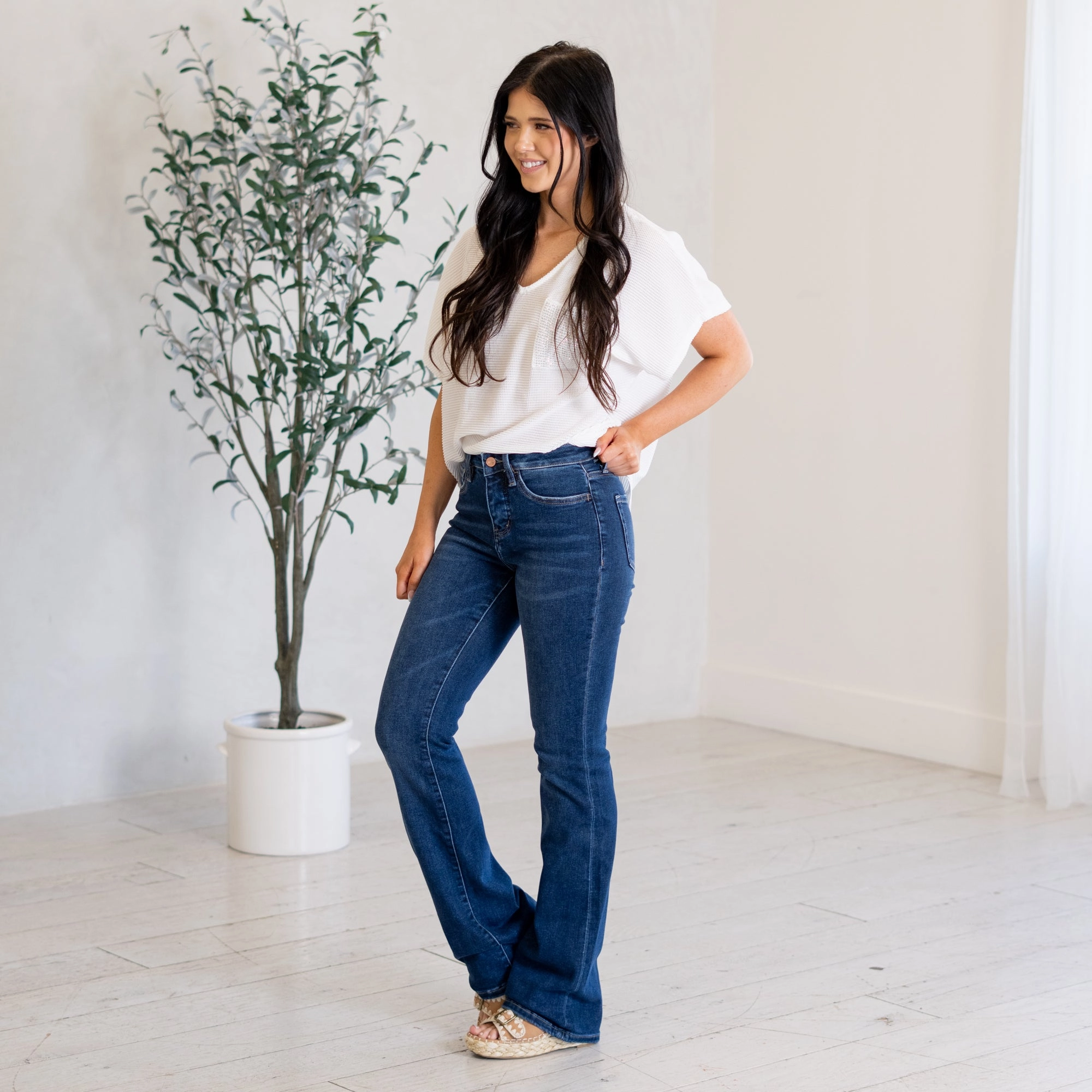 Cool Fit Daily Fit Effective Tummy Control Top High Rise Boot Cut Regular & Plus Sizes