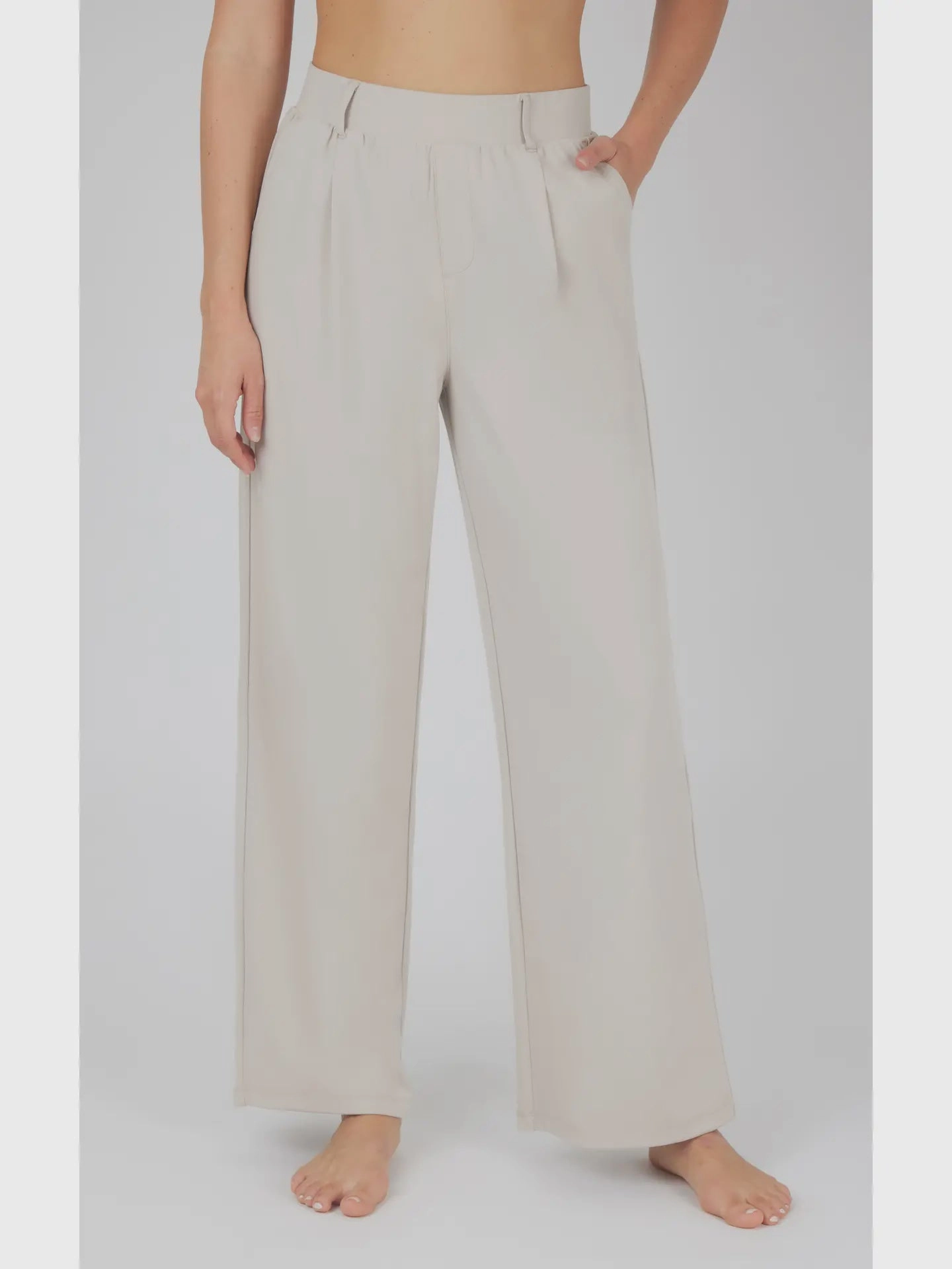 MoistureControlLiner tailored look Commuter Trousers- Cloud