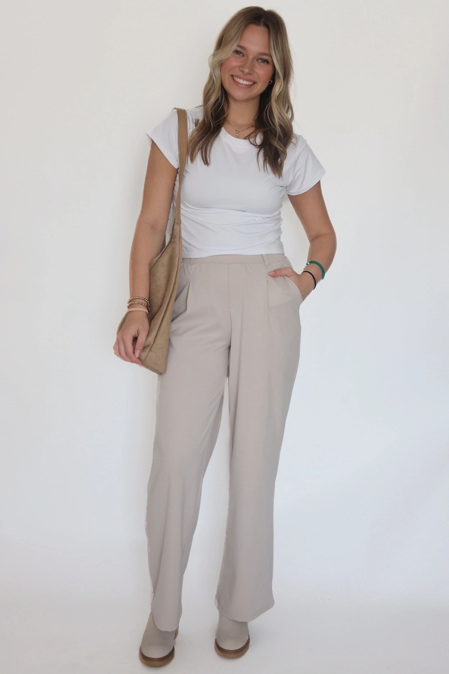 Layer Comfort Commuter Trousers- Cloud