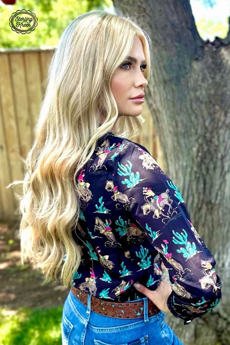 Lightweight Weave Western Grit Top