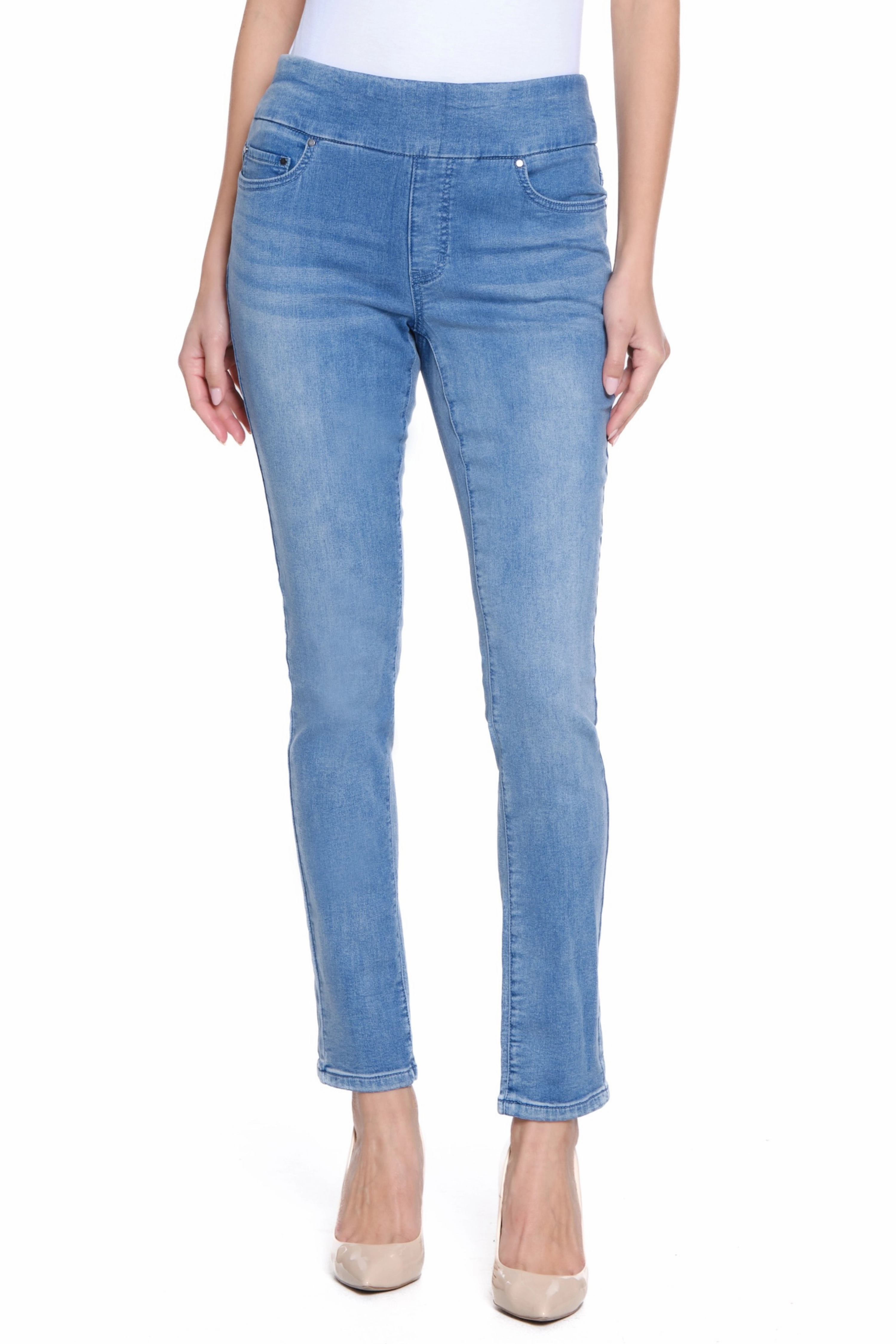 Relaxed Comfort Look Light Wear Fit Premium Denim Skinny Jean - Light Indigo