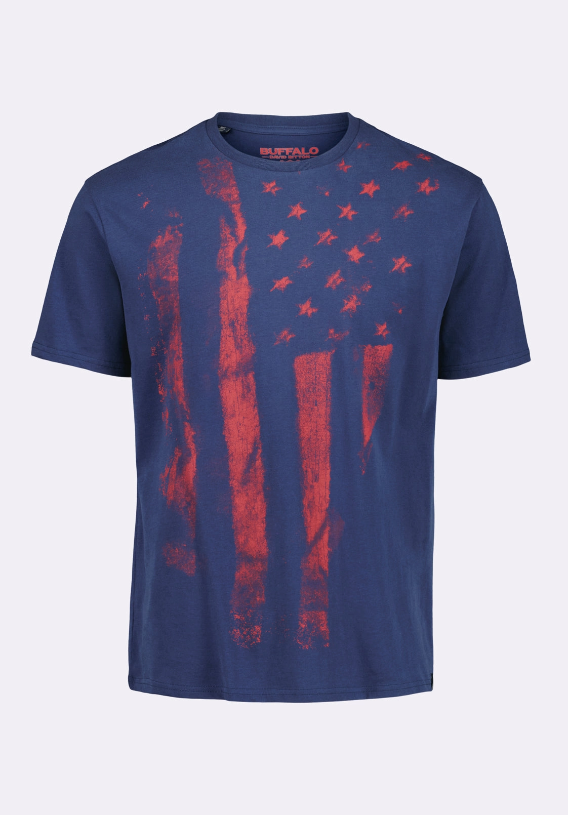 Talla Men's Graphic T-Shirt with American Flag Print, Whale - BM24650 WrinkleFree Weave Ventilated Mesh Panels