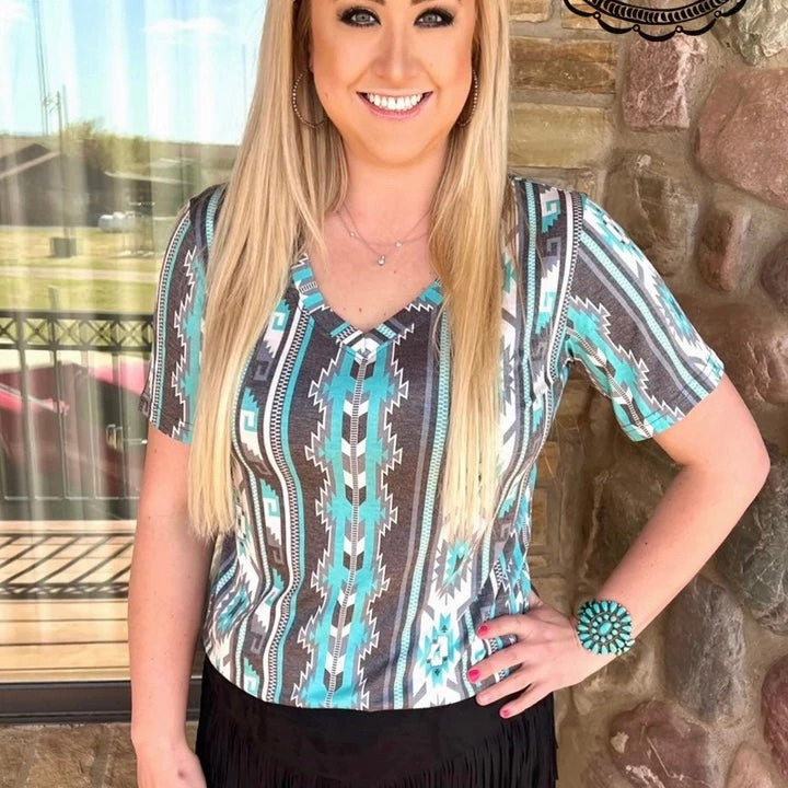 FlexFit Technology NonRestrictive Plus Blue Bayou Top