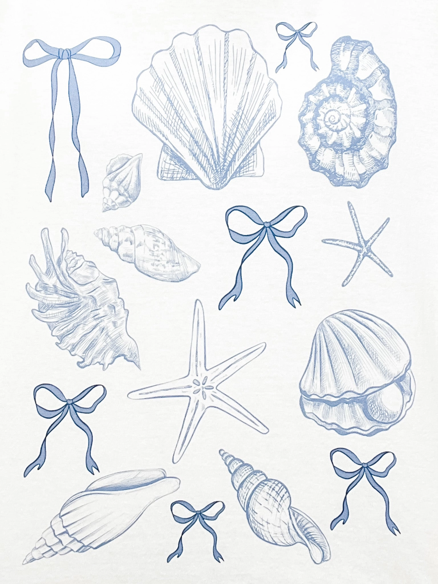 Hidden Button Placket Coquette Summer Graphic Tee