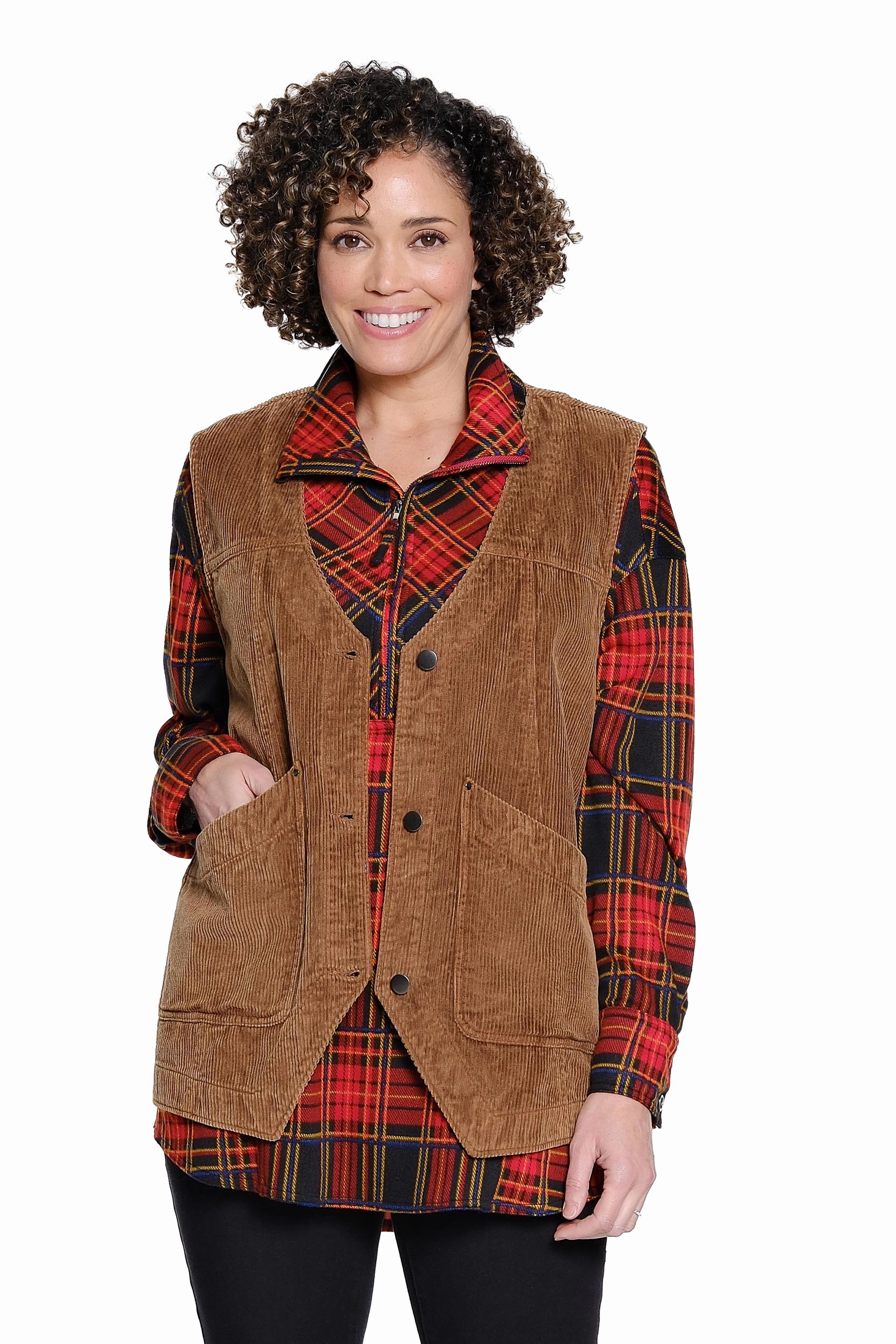 Corduroy Vest - Tobacco preshrunk