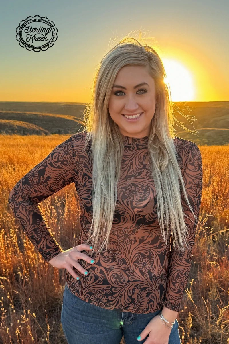 SubtleTexture Country Road Leather Top