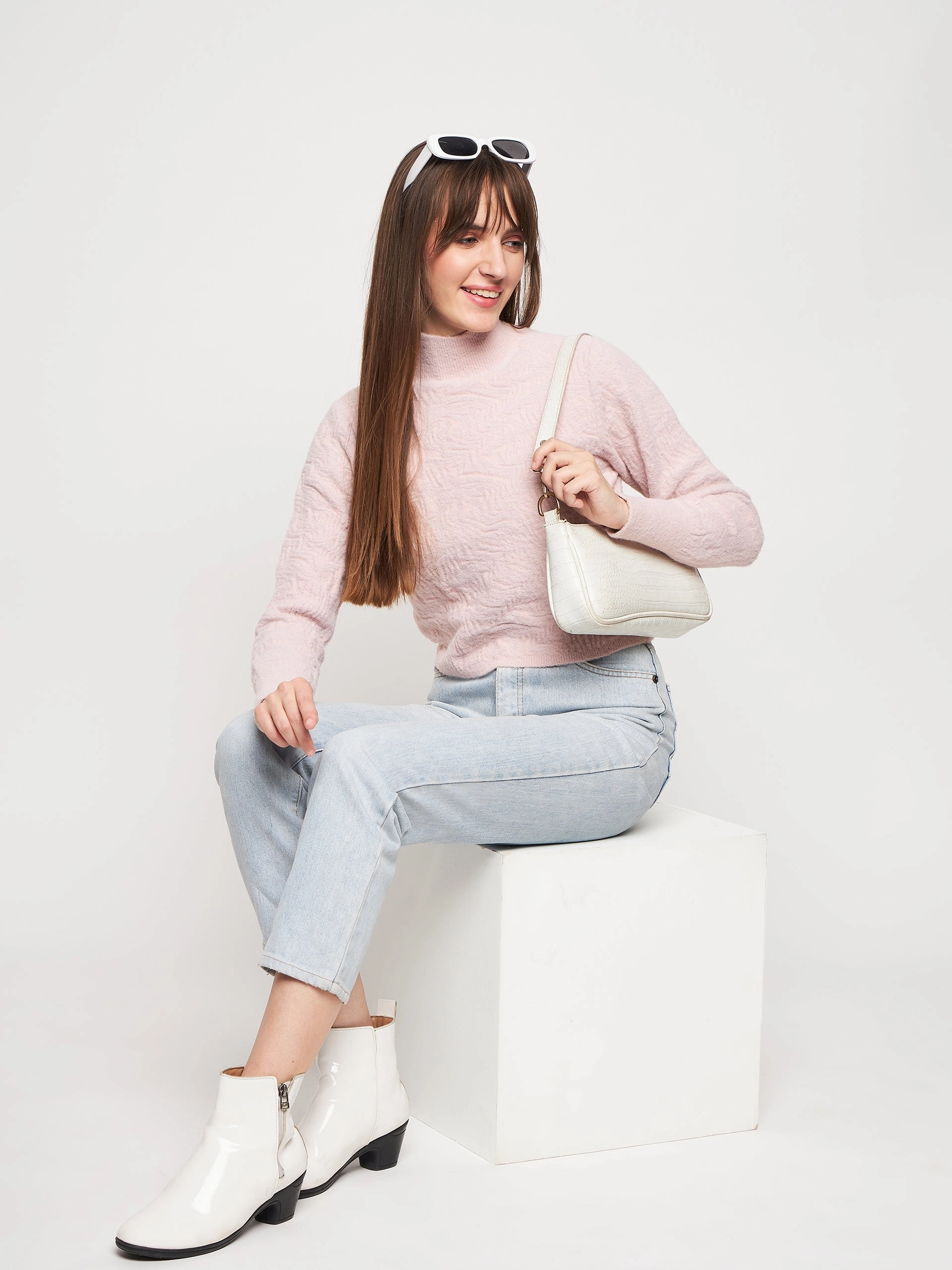 Seasonal Comfort Madame Baby Pink Sweater