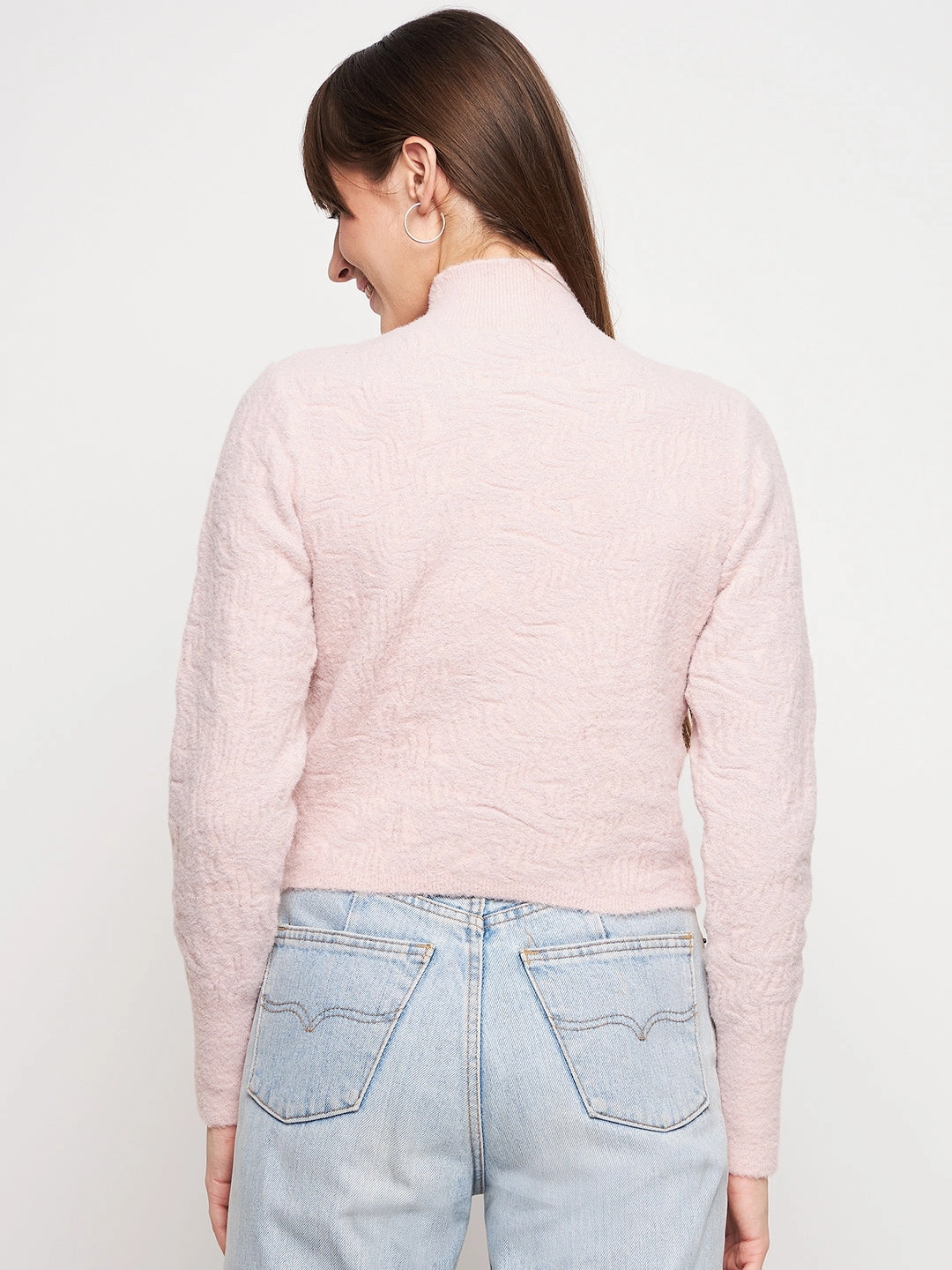 Madame Baby Pink Sweater Relaxed Comfort Wear