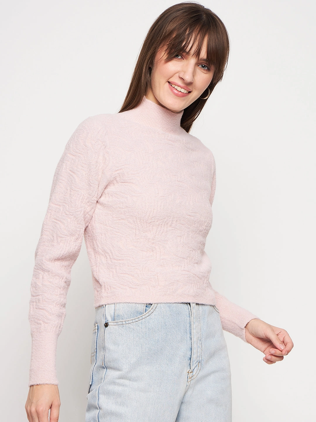 Cozy Wear Fit Chill Fit Madame Baby Pink Sweater