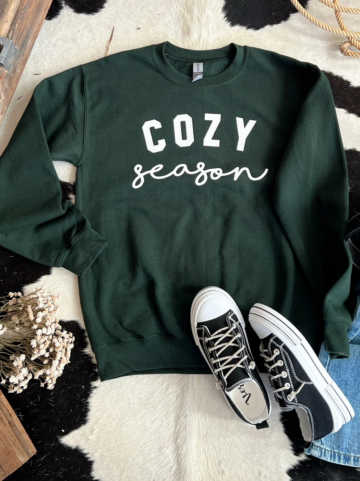 Cozy Season Graphic Crew Neck Sweatshirt - 3 Colors* ZonalVentilation