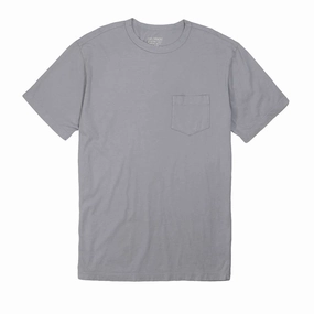 Neutral Tone Stitching Quick Dry Technology Crew Neck Short Sleeve 1 Pocket Tee - Iron