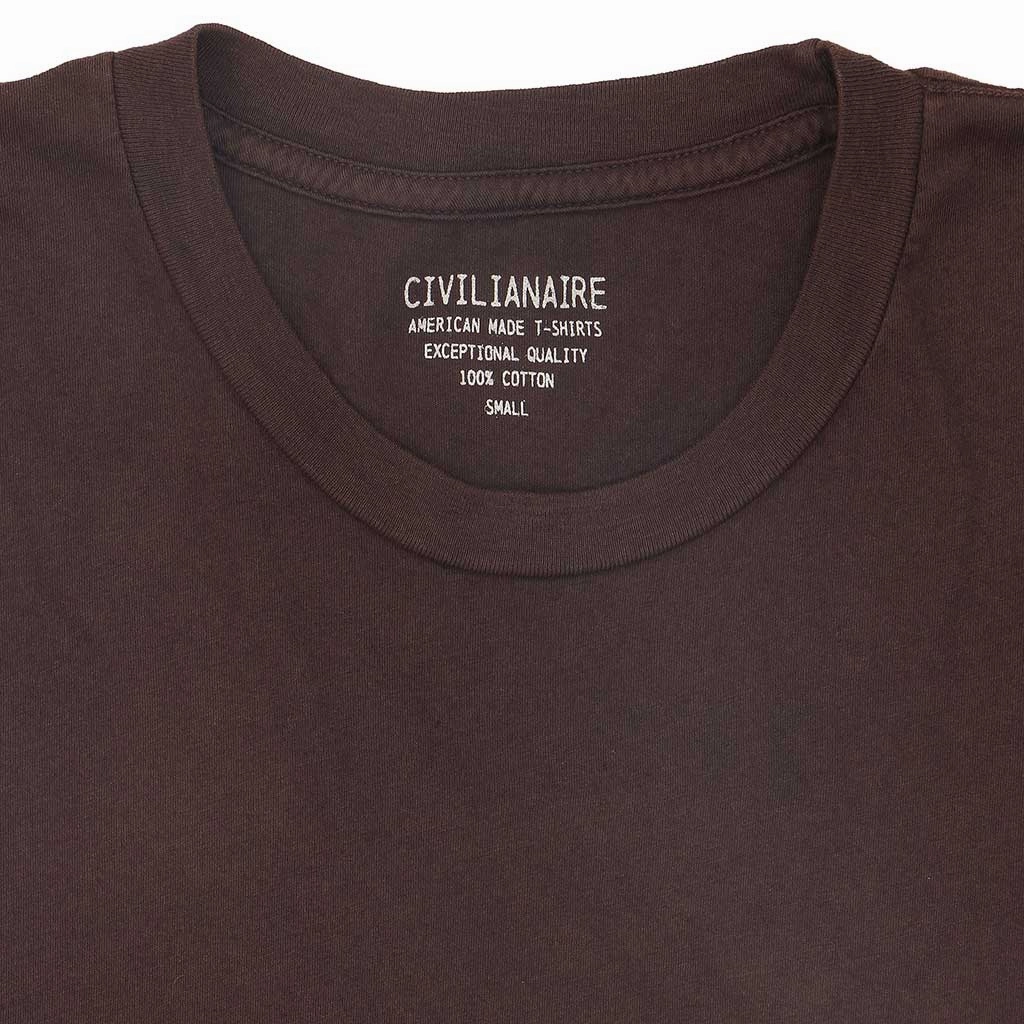 GarmentDyed Crew Neck Short Sleeve Tee - Deep Burgundy