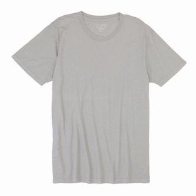 Crew Neck Short Sleeve Tee - Ice Tagless Neckline