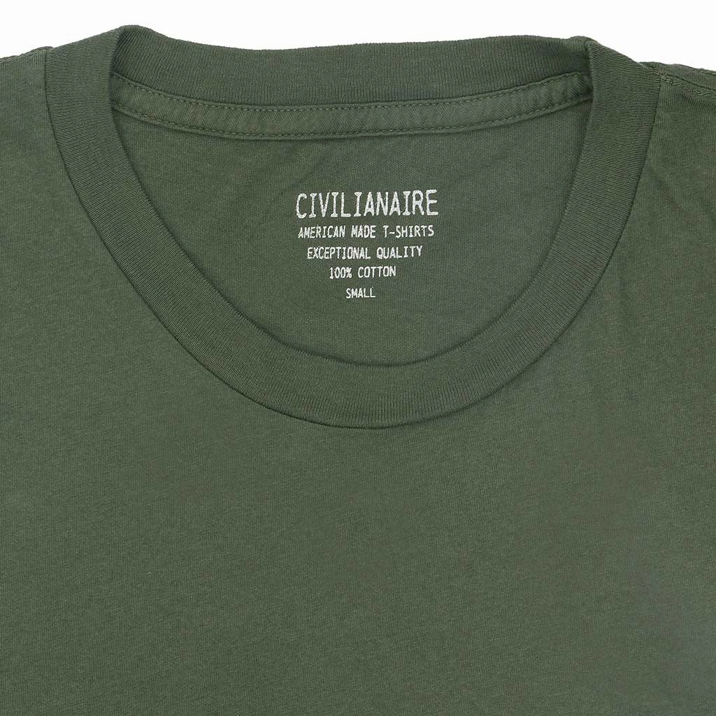 Crew Neck Short Sleeve Tee - Old Olive Chic Tee QuickDryTechnology