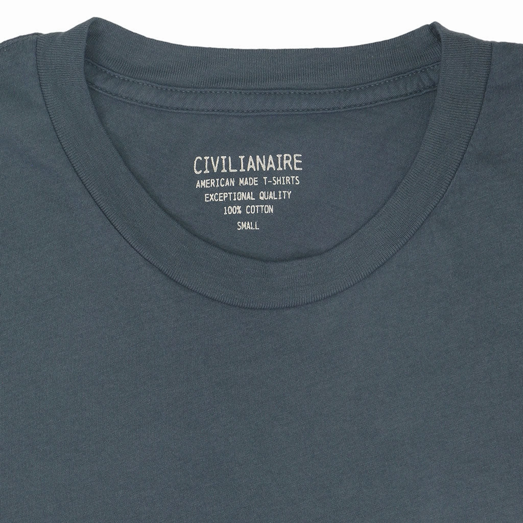 Cozy Sweater Crew Neck Short Sleeve Tee - SF Grey