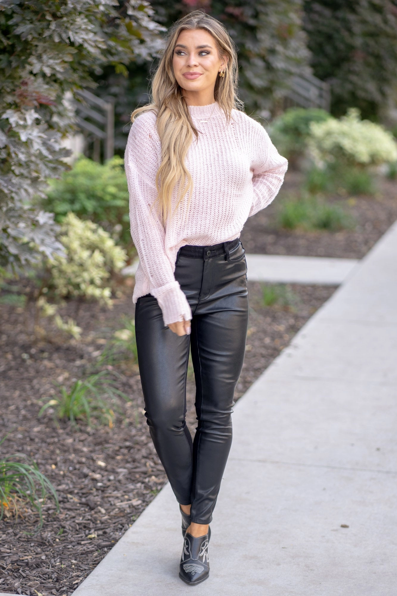 Faux Leather High Rise & Denim Skinny Regular & Plus Sizes Outdoor Adventure Stylish Family Style