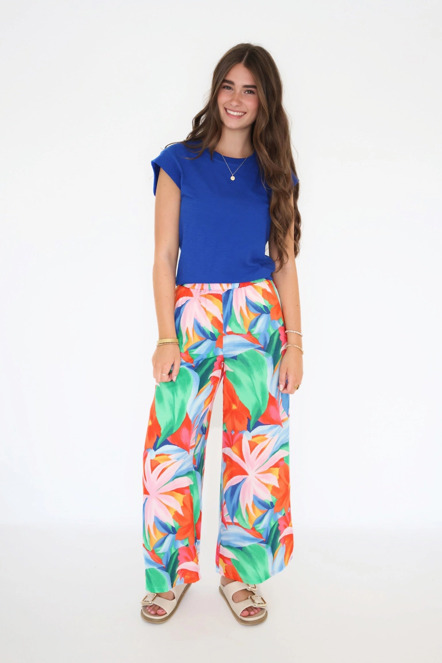 Water Repellent Coating Dante Villa Floral Pant (FINAL SALE)