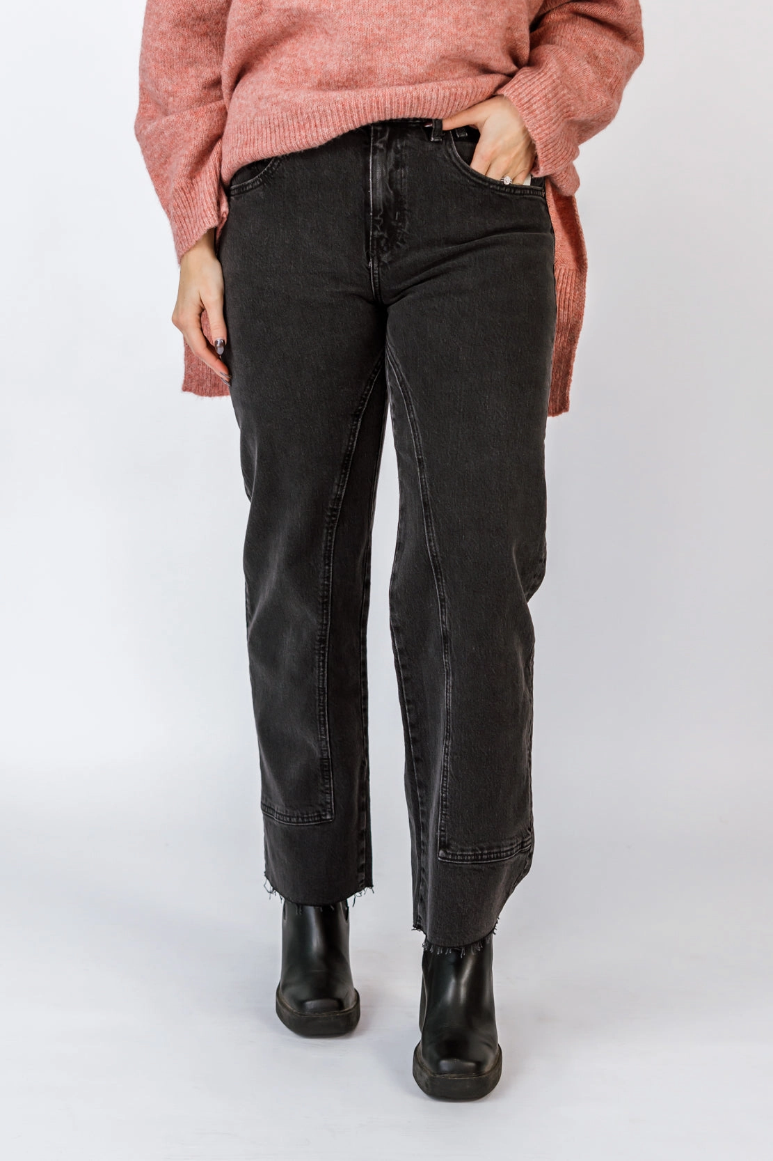 Neutral Casual Lightweight Choice We The Free Risk Taker Mid Rise Straight Jeans | Main Squeeze