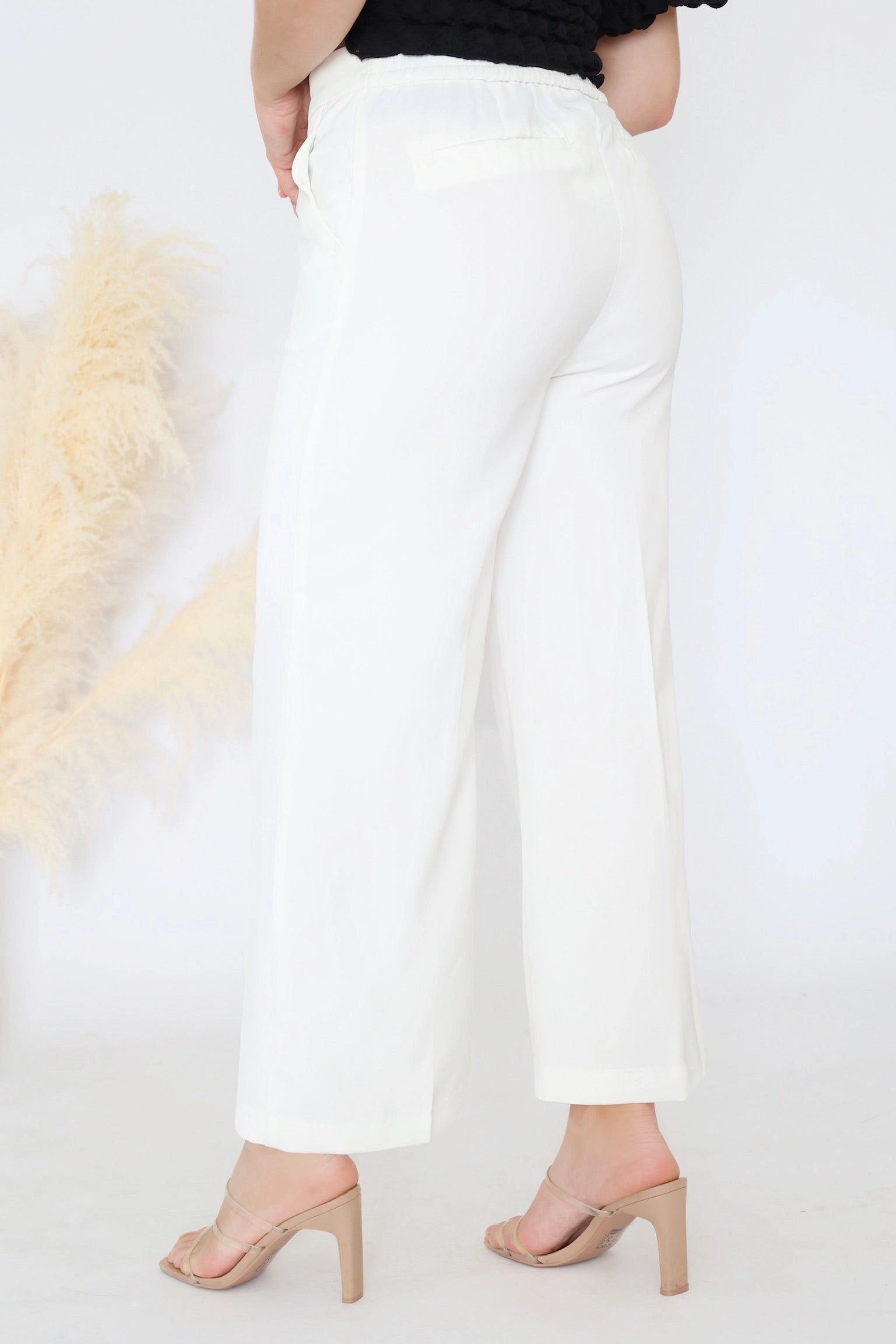 Reflective accents Denali Pants- White (FINAL SALE)