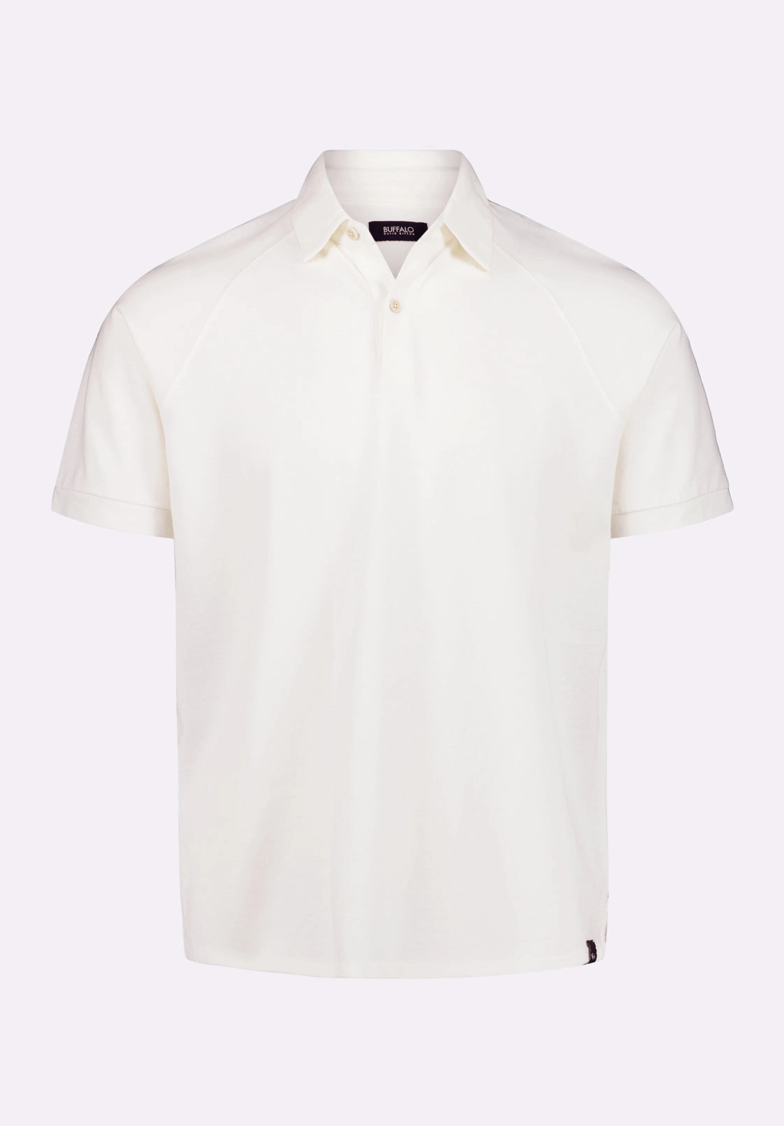 Compact Jacquard Weave Kindell Men's Short-Sleeve Pique Polo, Milk - BM24608