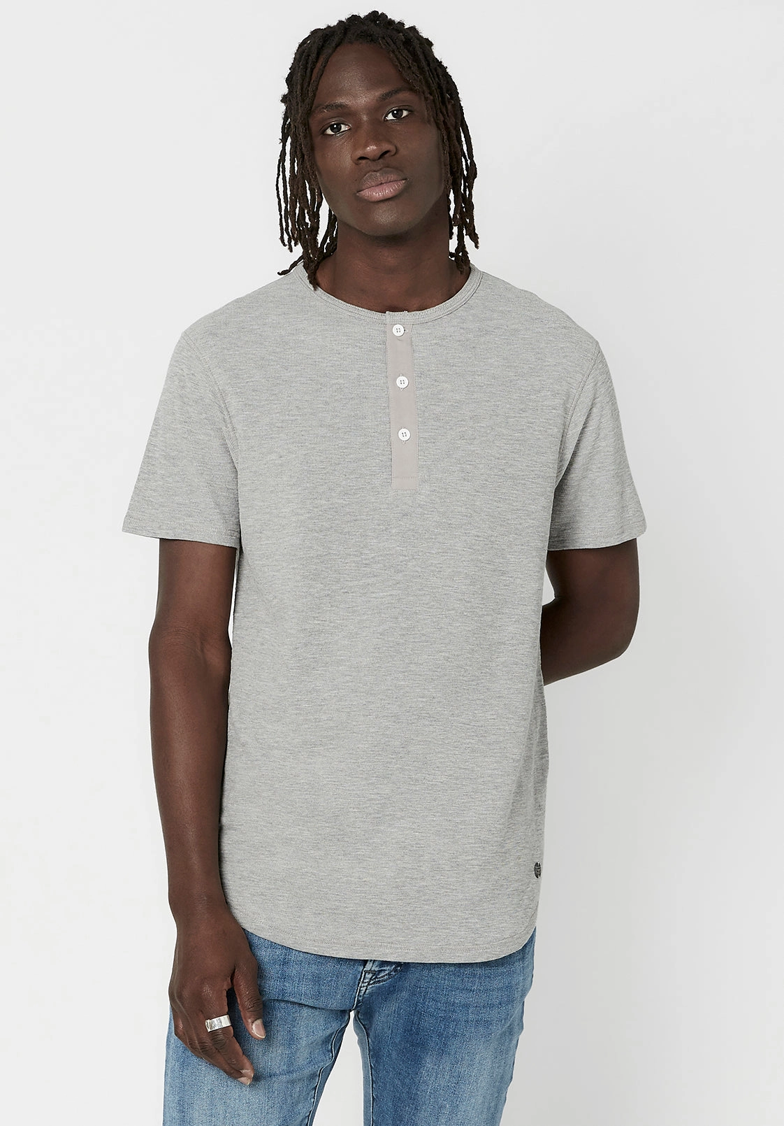 Formal Wear EthicallySourced Relaxed Kosory Henley T-Shirt - BM23797