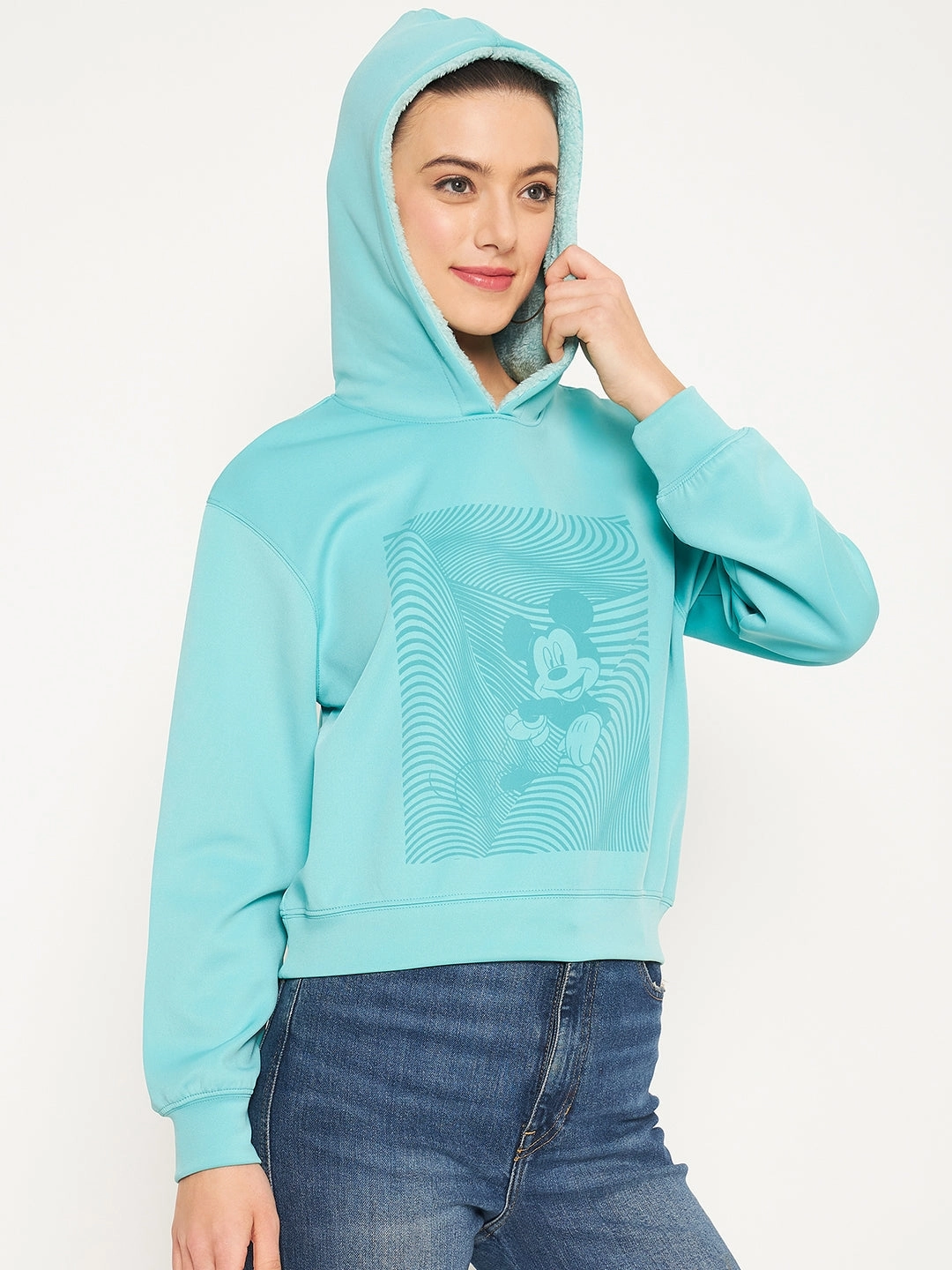 Madame Mint Disney Print Sweatshirt Chilly Day Outfit Gym Essential
