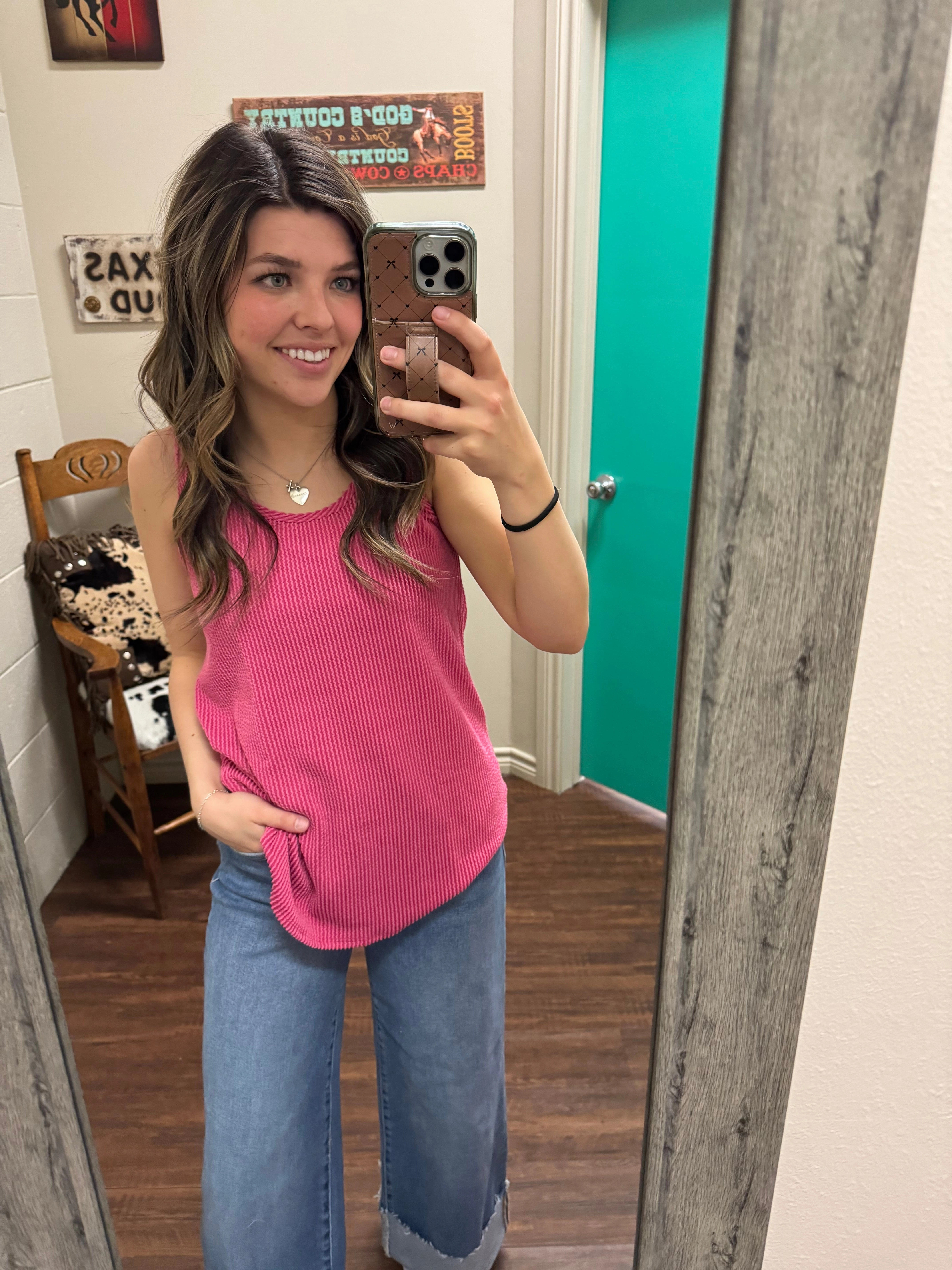 BondedEdges Kick Back Racer Back Full Length Tanks - 4 Colors