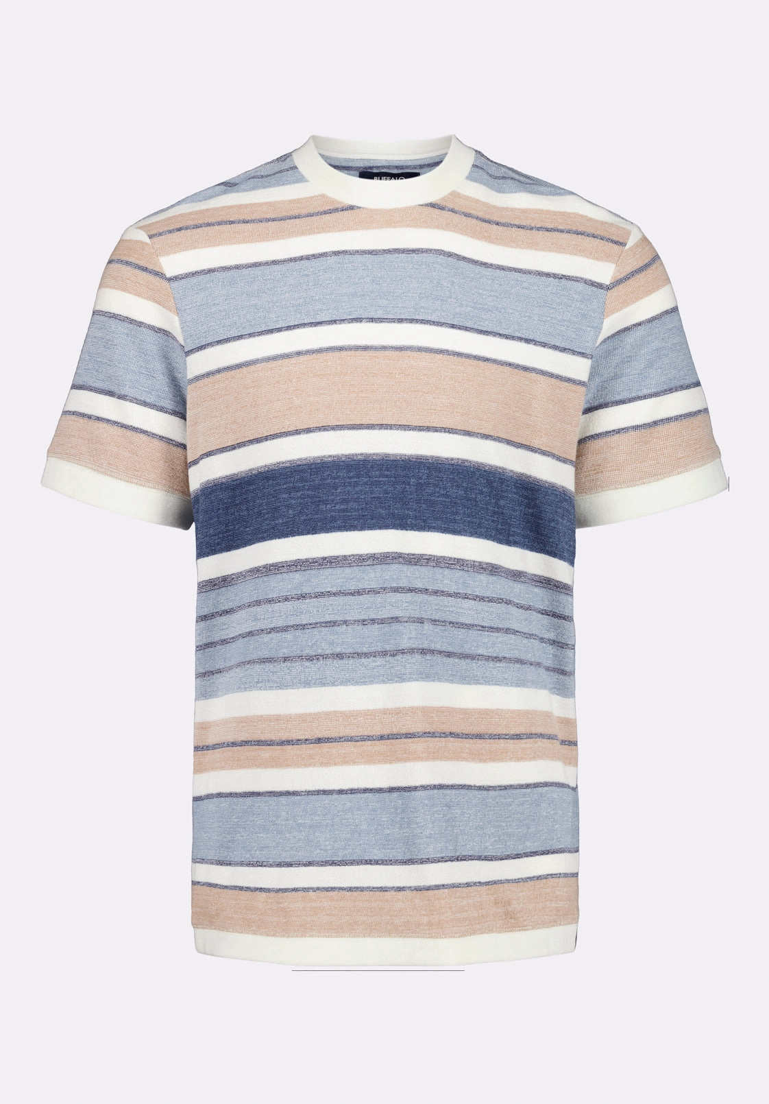 Cooling Technology Konnair Men's Short-Sleeve Texture Jersey Striped T-Shirt, Blue - BM24545