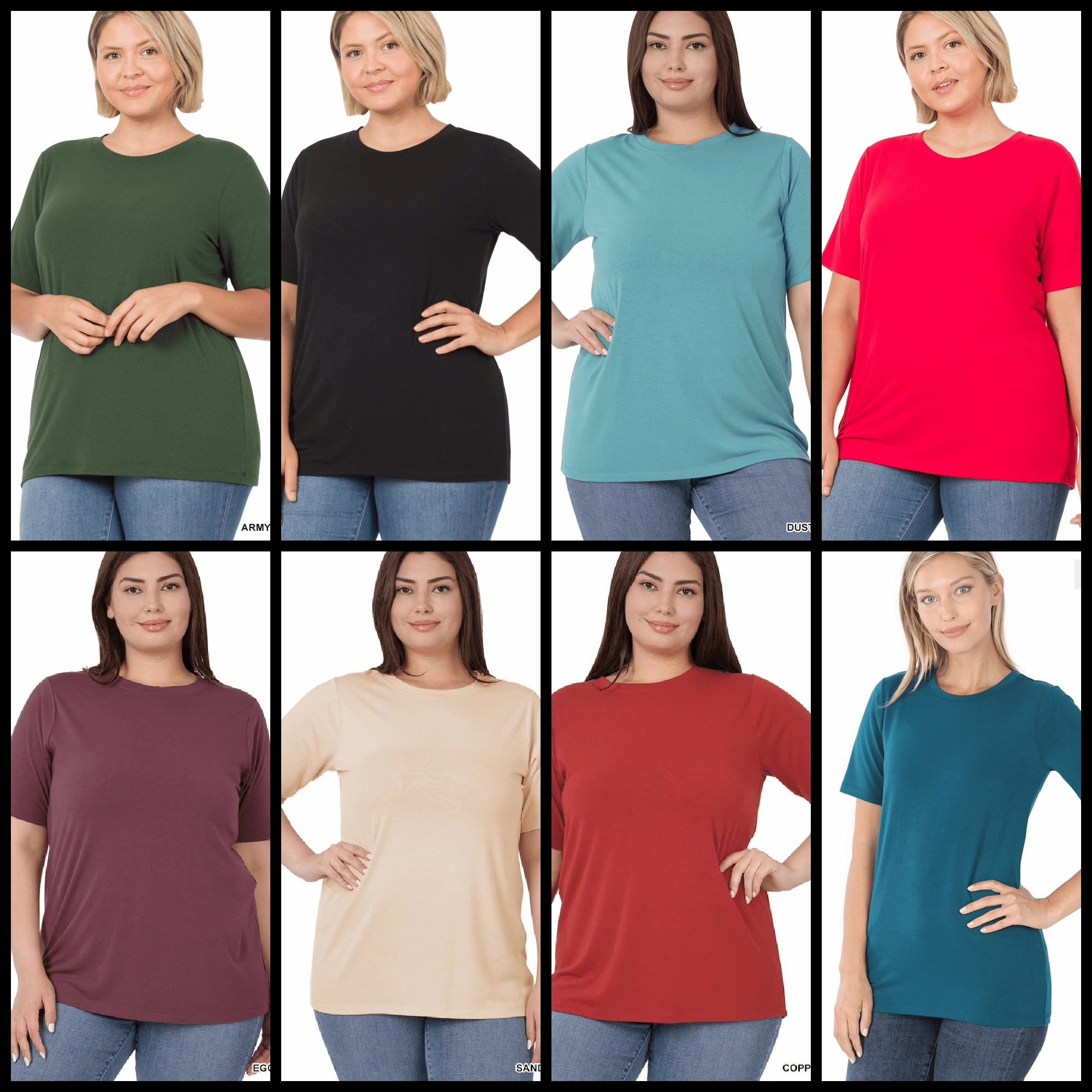 RecycledPolyester Plus Short Sleeve Round Neck Tee- soft