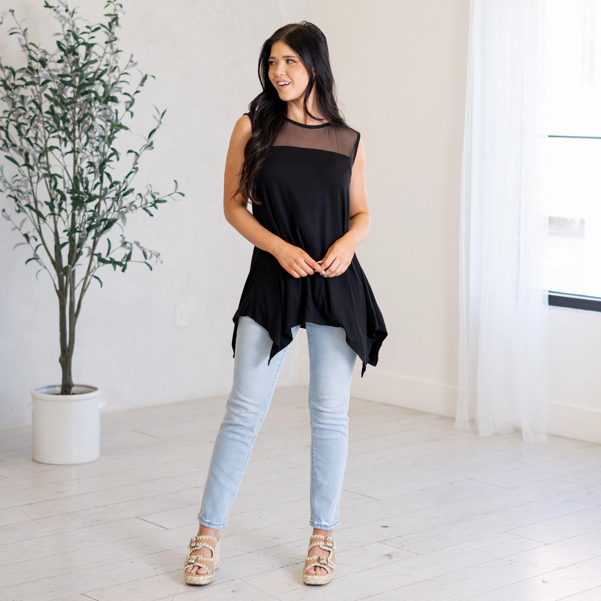 Tear Resistant Reinforcement Mesh Flowy Top