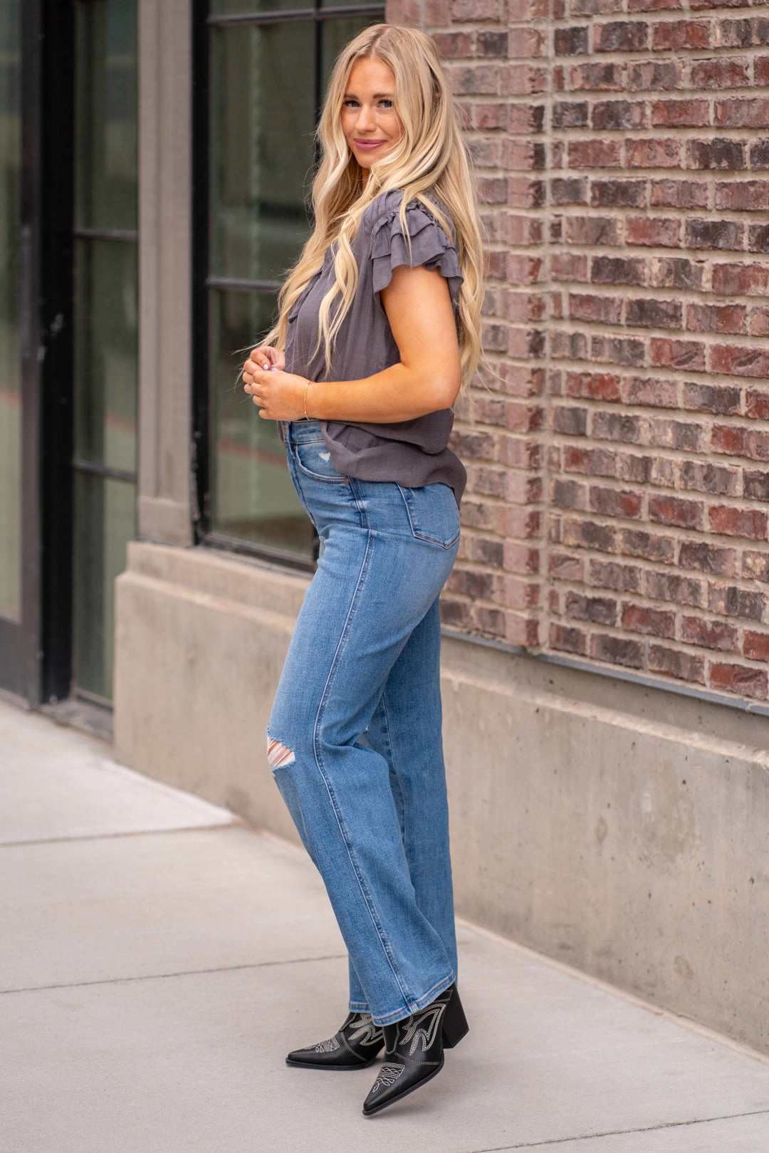 Smart Comfort Road Trip Bold Look Smart Casual Austin Tummy Control Top High Rise Straight Regular & Plus Sizes